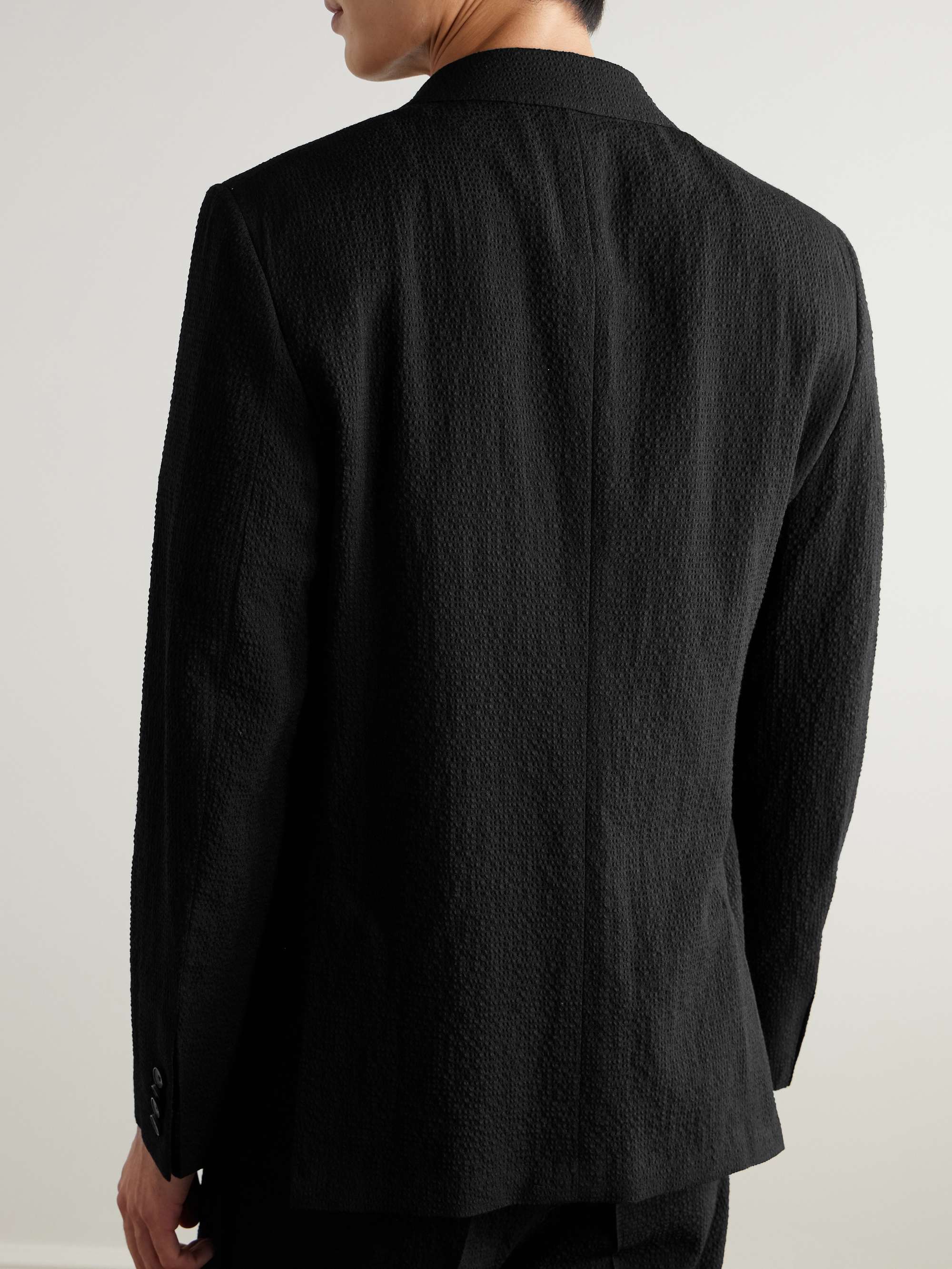 Wool-Blend Seersucker Blazer view