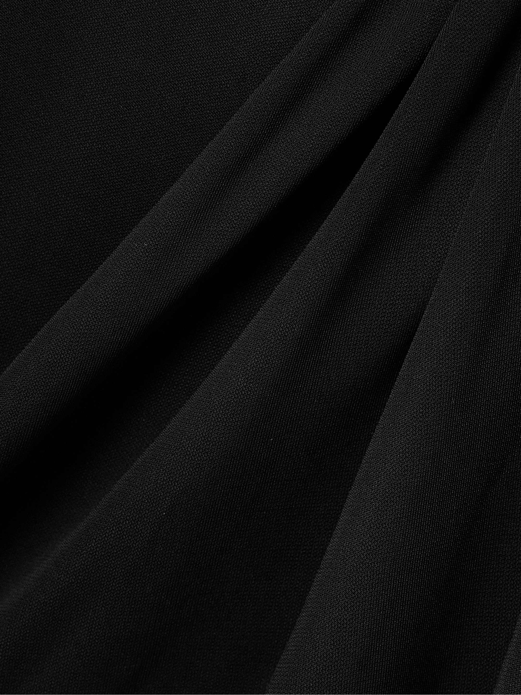 Vento pleated draped jersey midi dress view