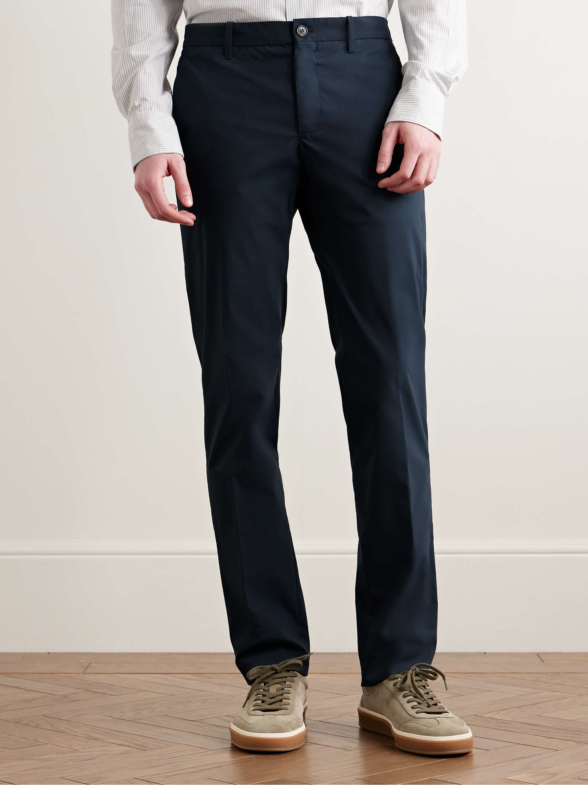 TeknoSartorial Slim-Fit Cotton-Blend Poplin Trousers view