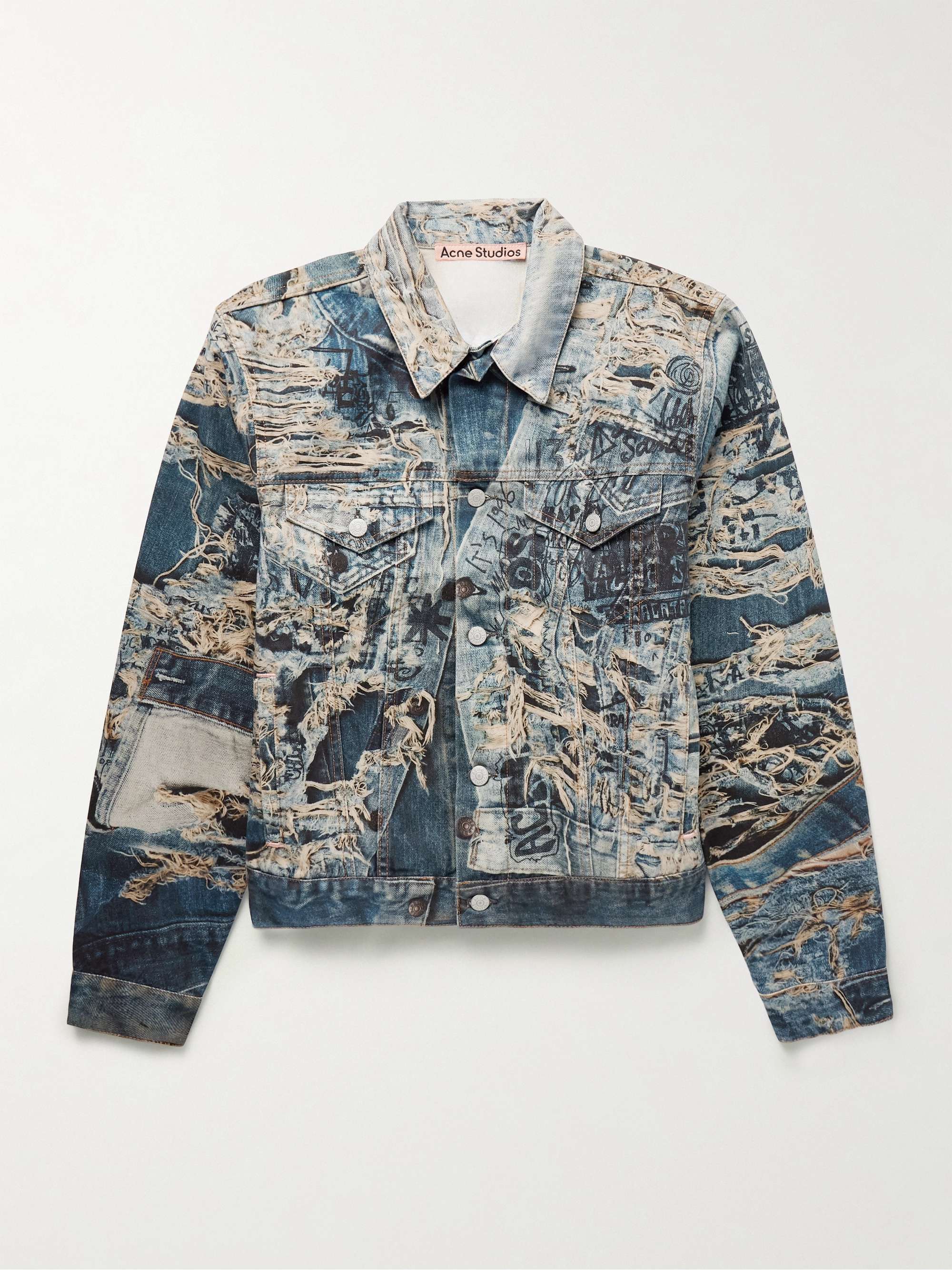 Rye Cropped Printed Denim Jacket view