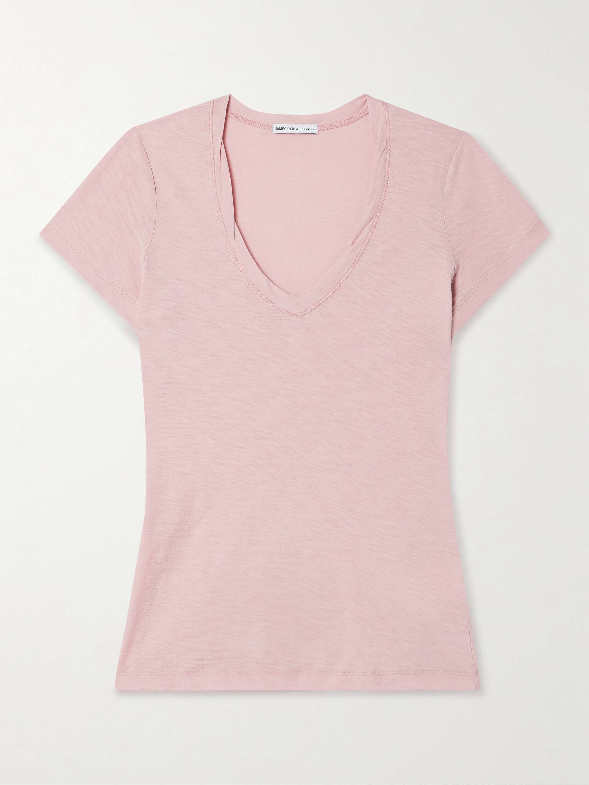Casual slub Supima cotton-jersey T-shirt view
