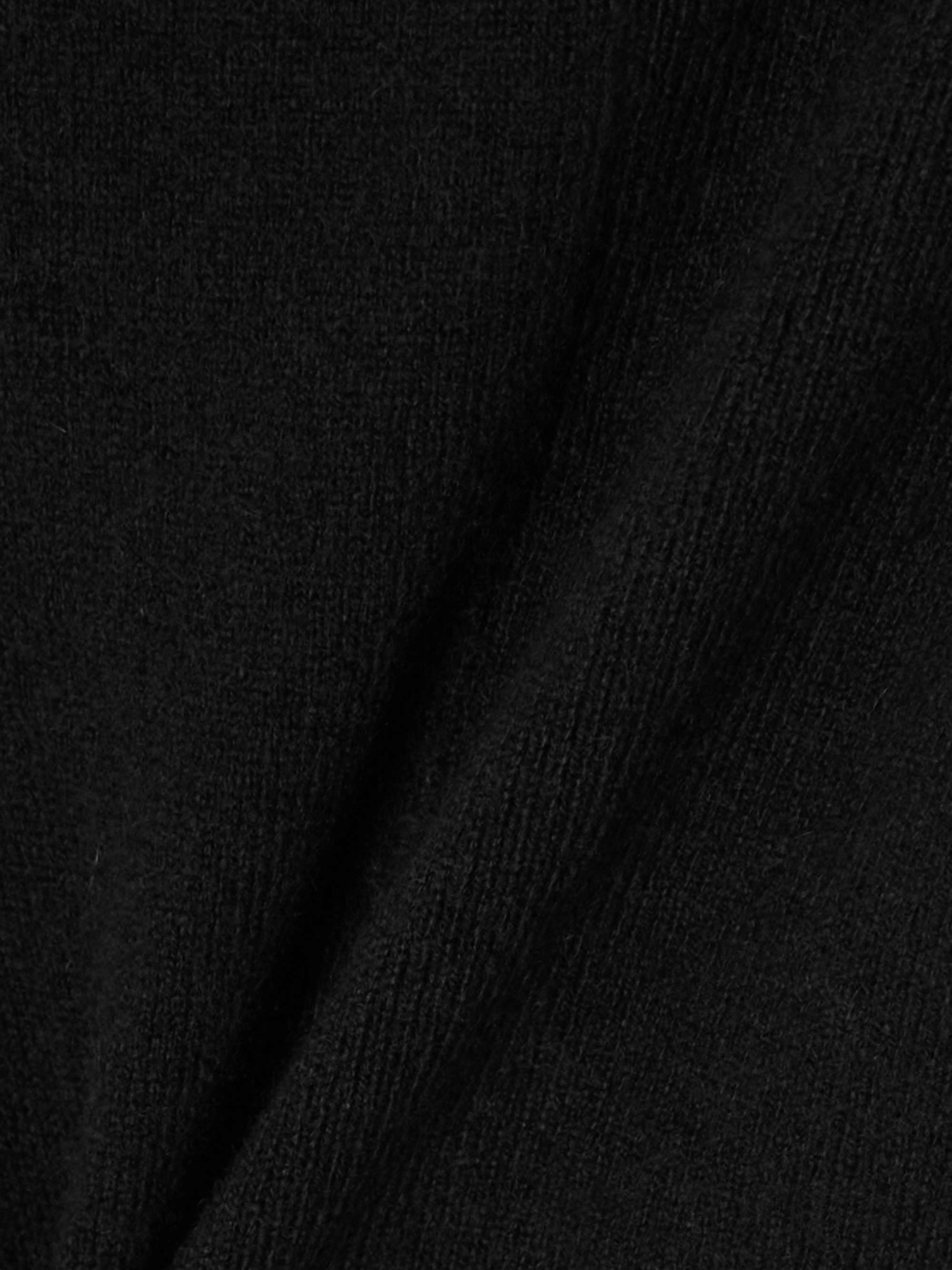 Ami strapless cashmere top view