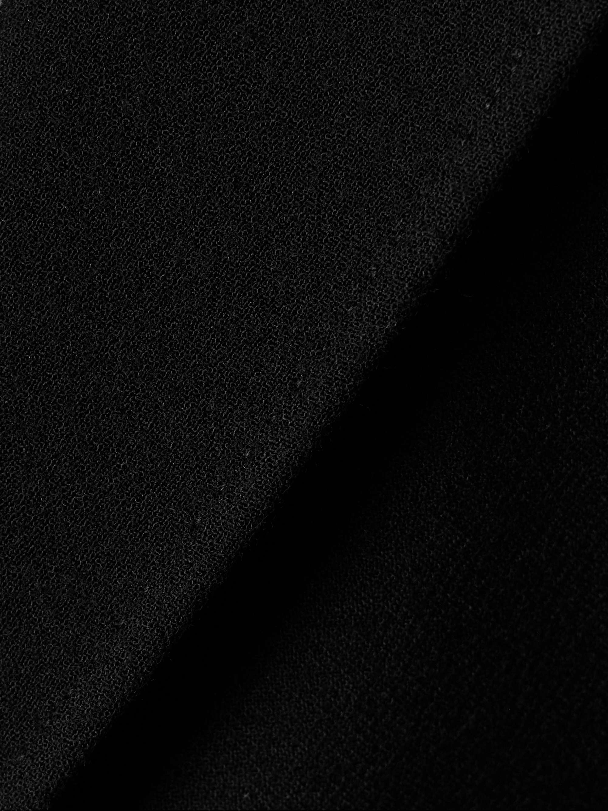 Epona embellished leather-trimmed wool blazer view