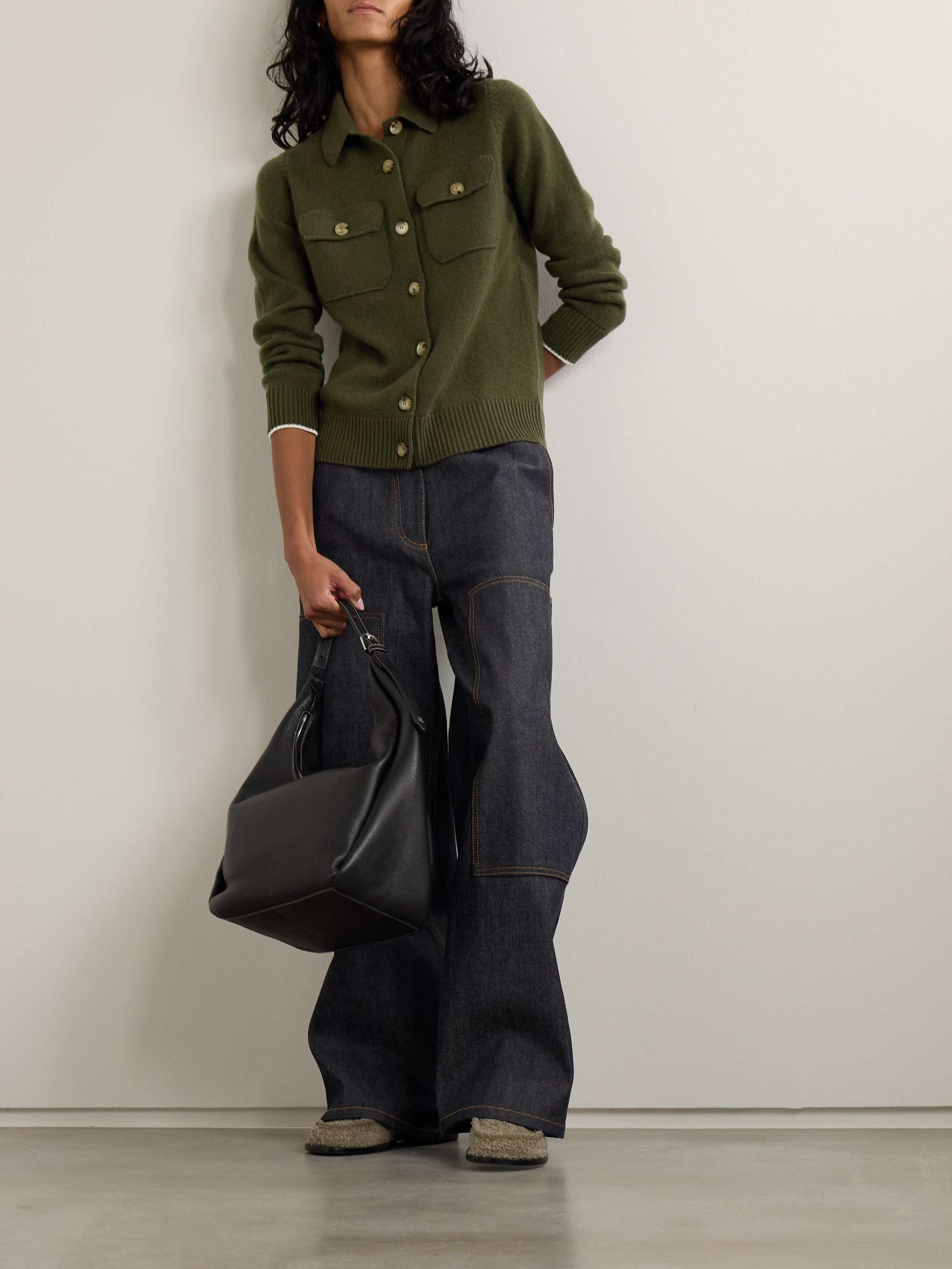 Sackville cashmere cardigan view