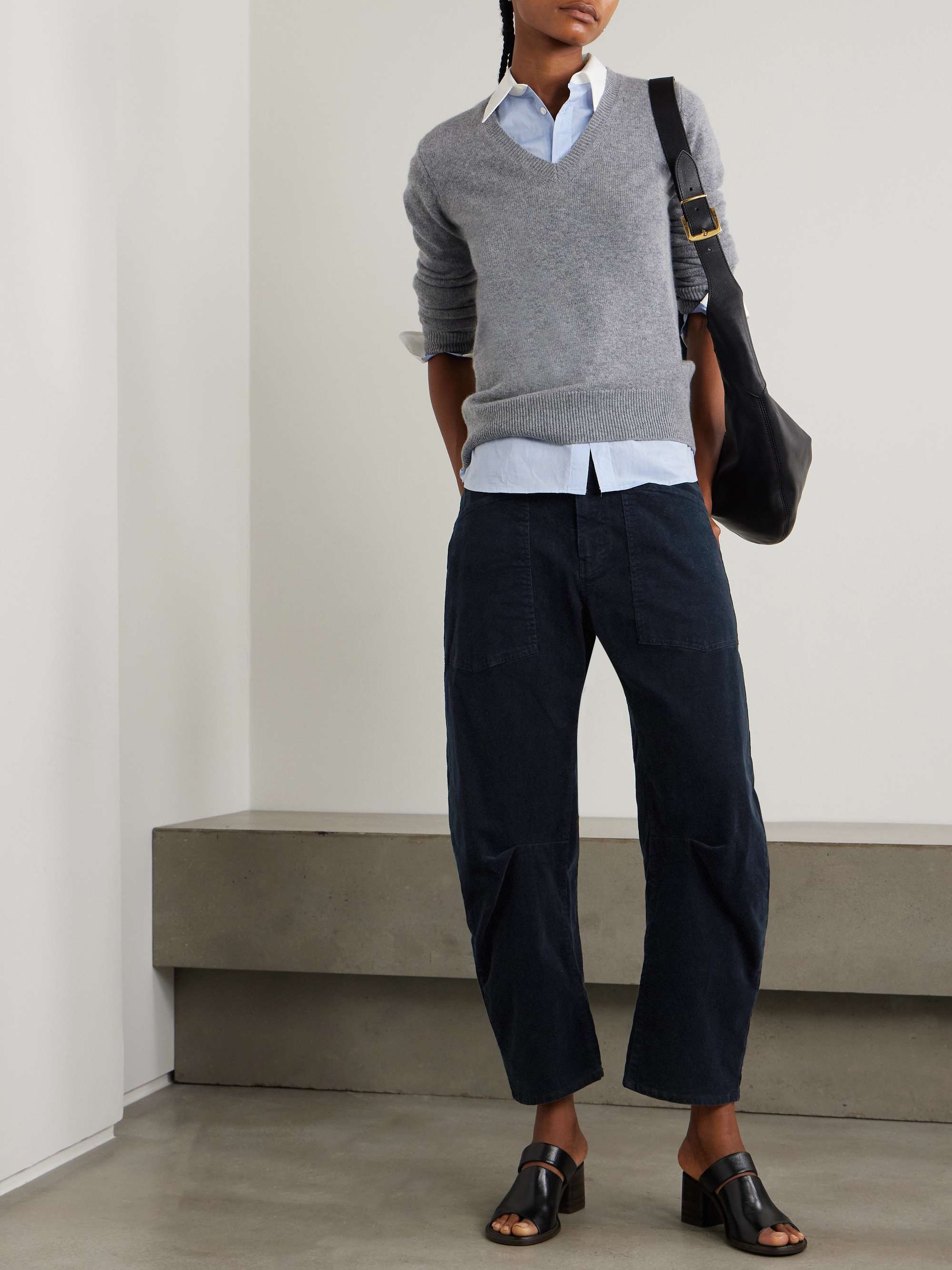 Shon cotton-blend corduroy tapered pants view