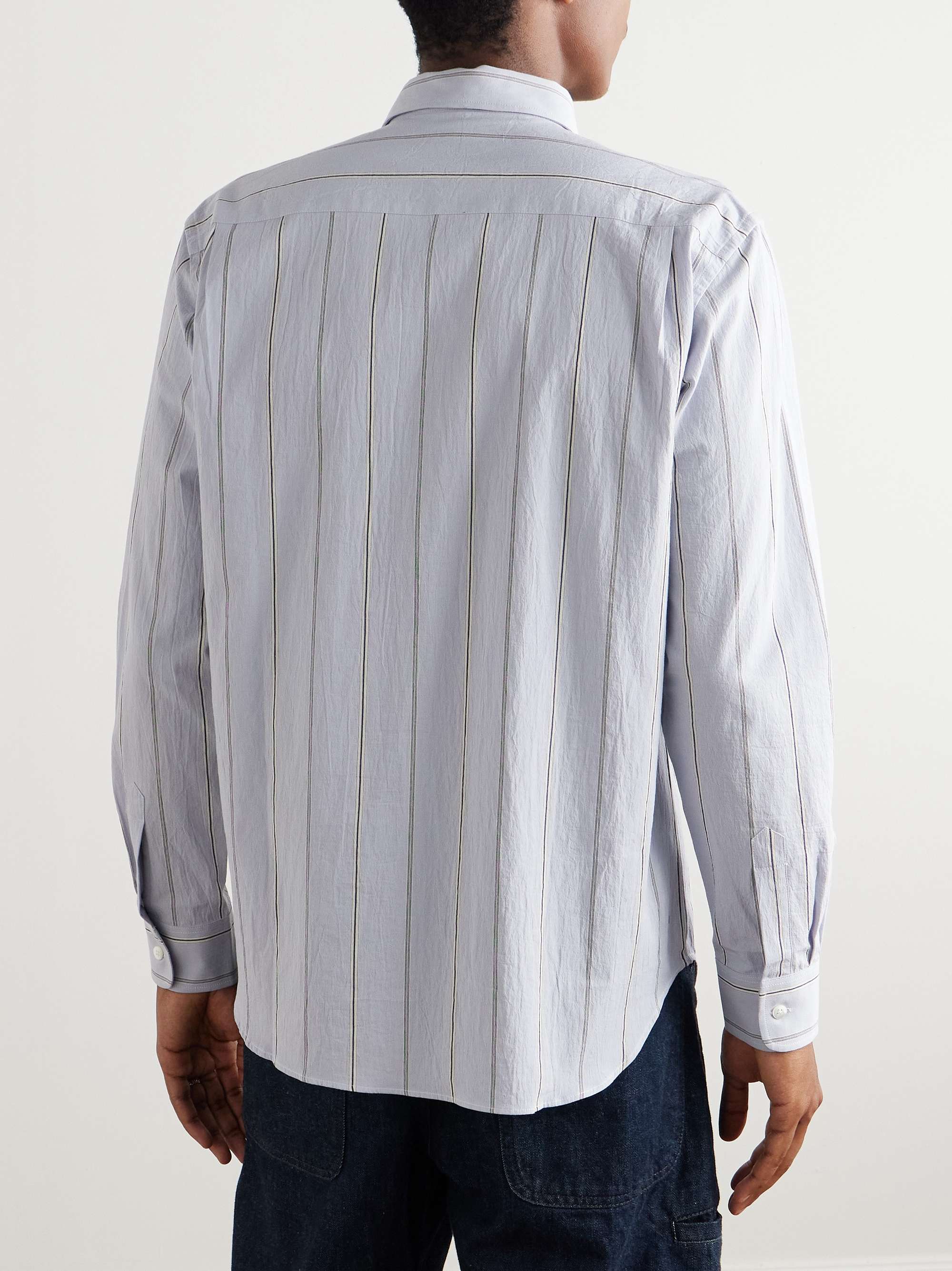 Artist Striped Organic Cotton-Poplin Shirt view