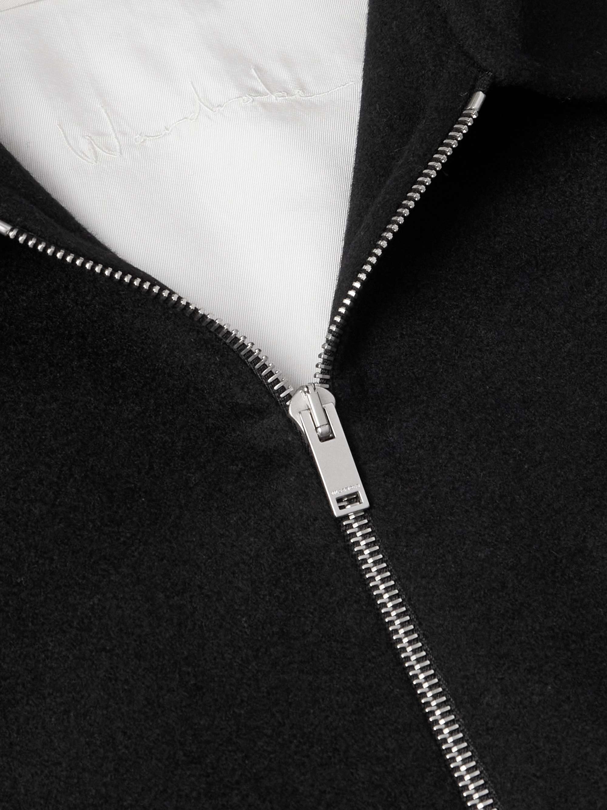 Brushed-Cashmere Blouson Jacket view