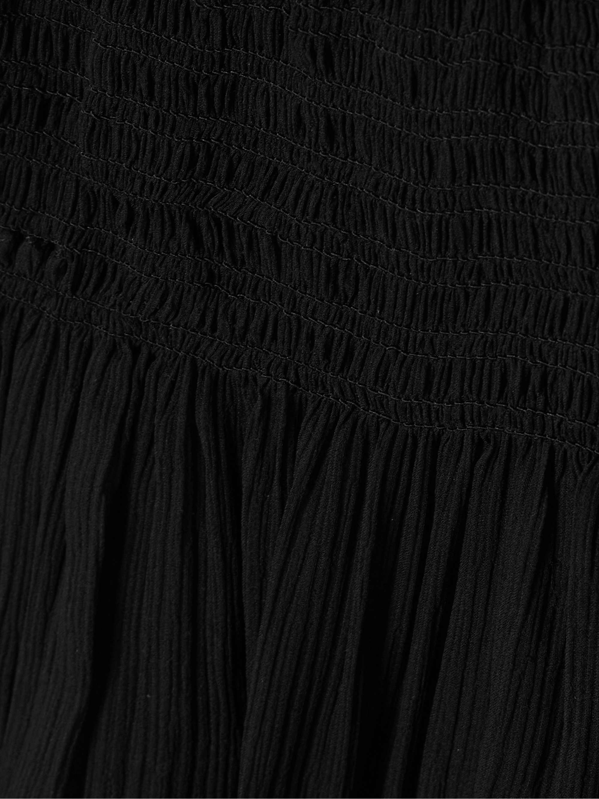 Maelly shirred silk-crepon shorts view
