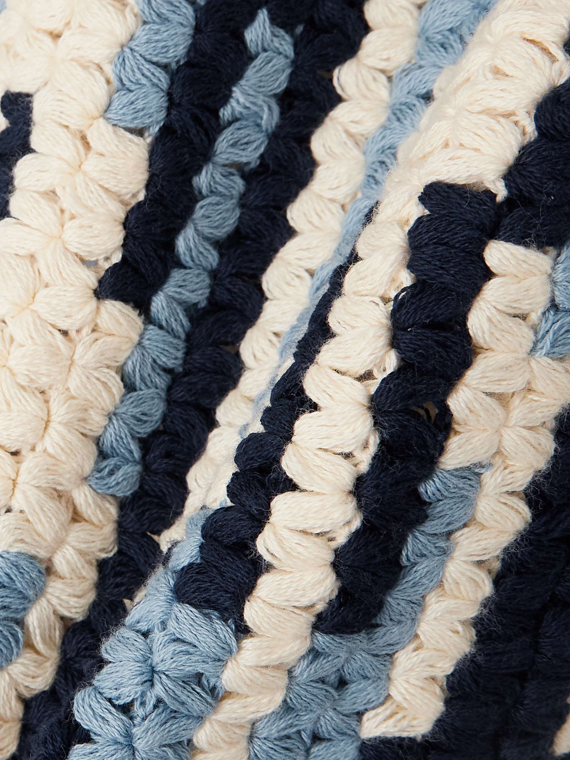 Anadara striped crocheted organic cotton vest view