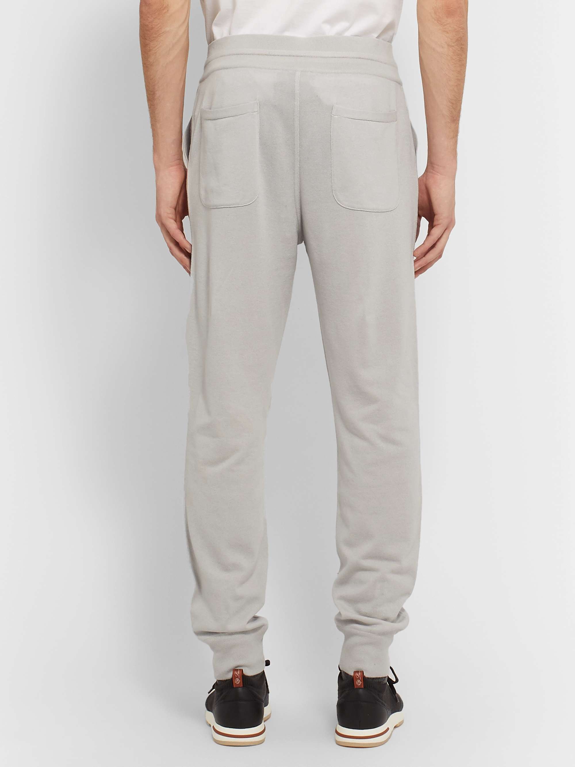 Tapered Cashmere and Silk-Blend Sweatpants view