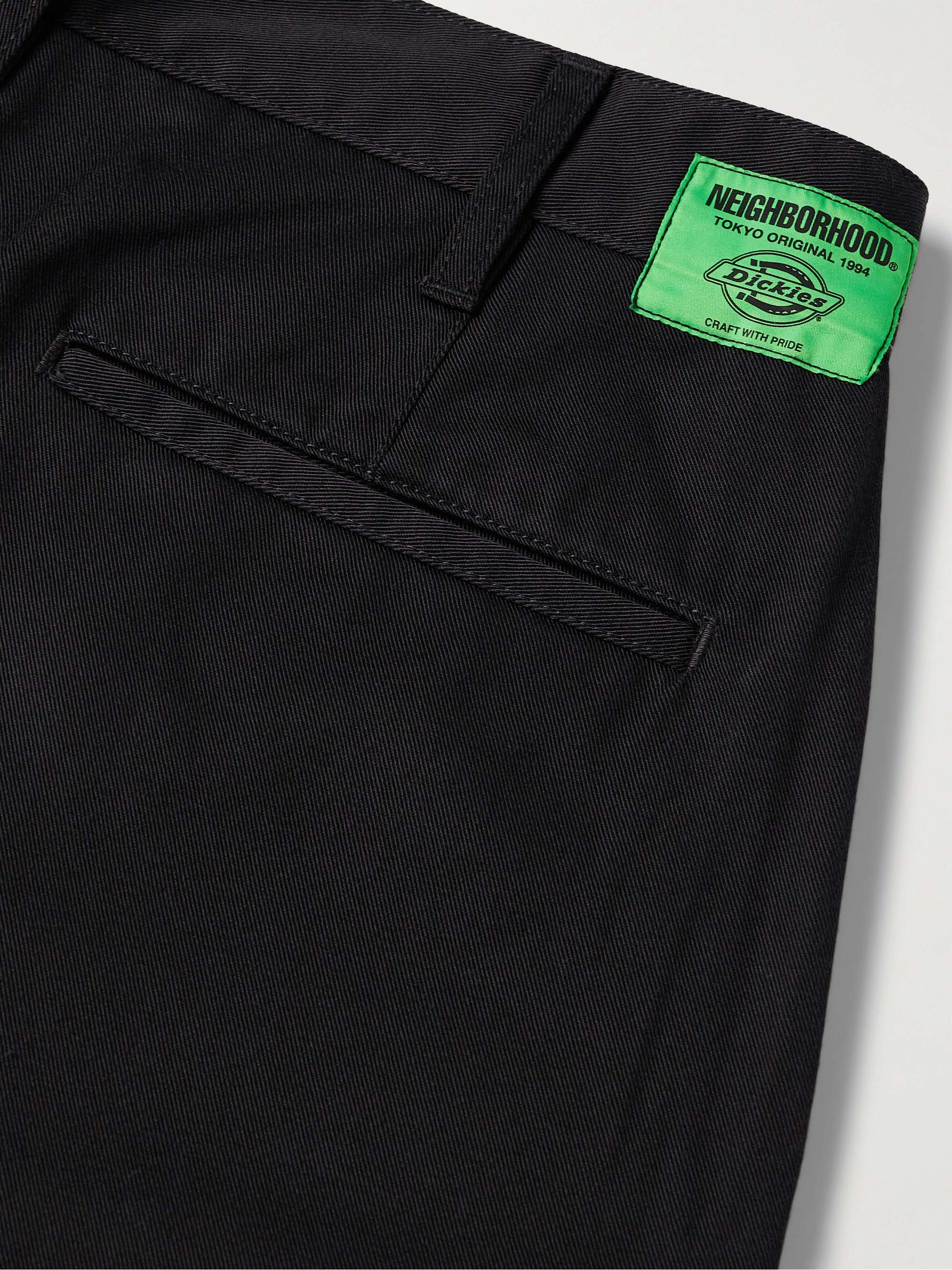 + Dickies® Straight-Leg Cropped Pleated Twill Trousers view
