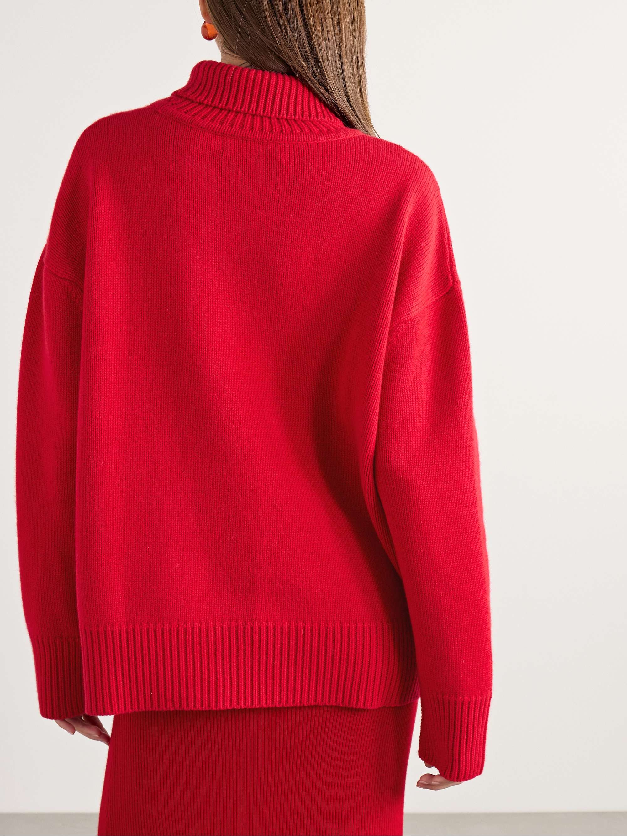 The Ellen oversized cashmere turtleneck sweater view