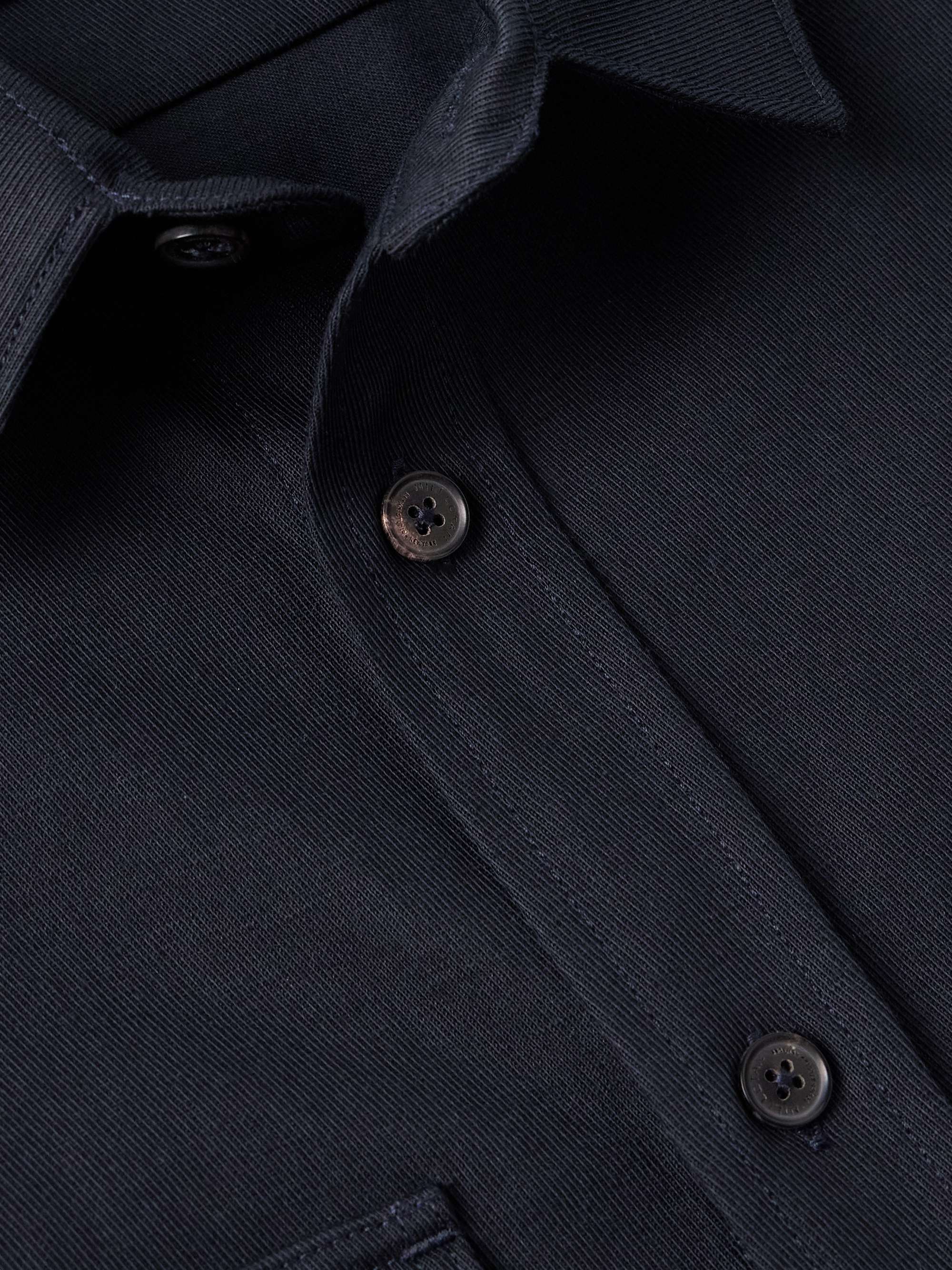 Evander Cotton and Linen-Blend Twill Overshirt view