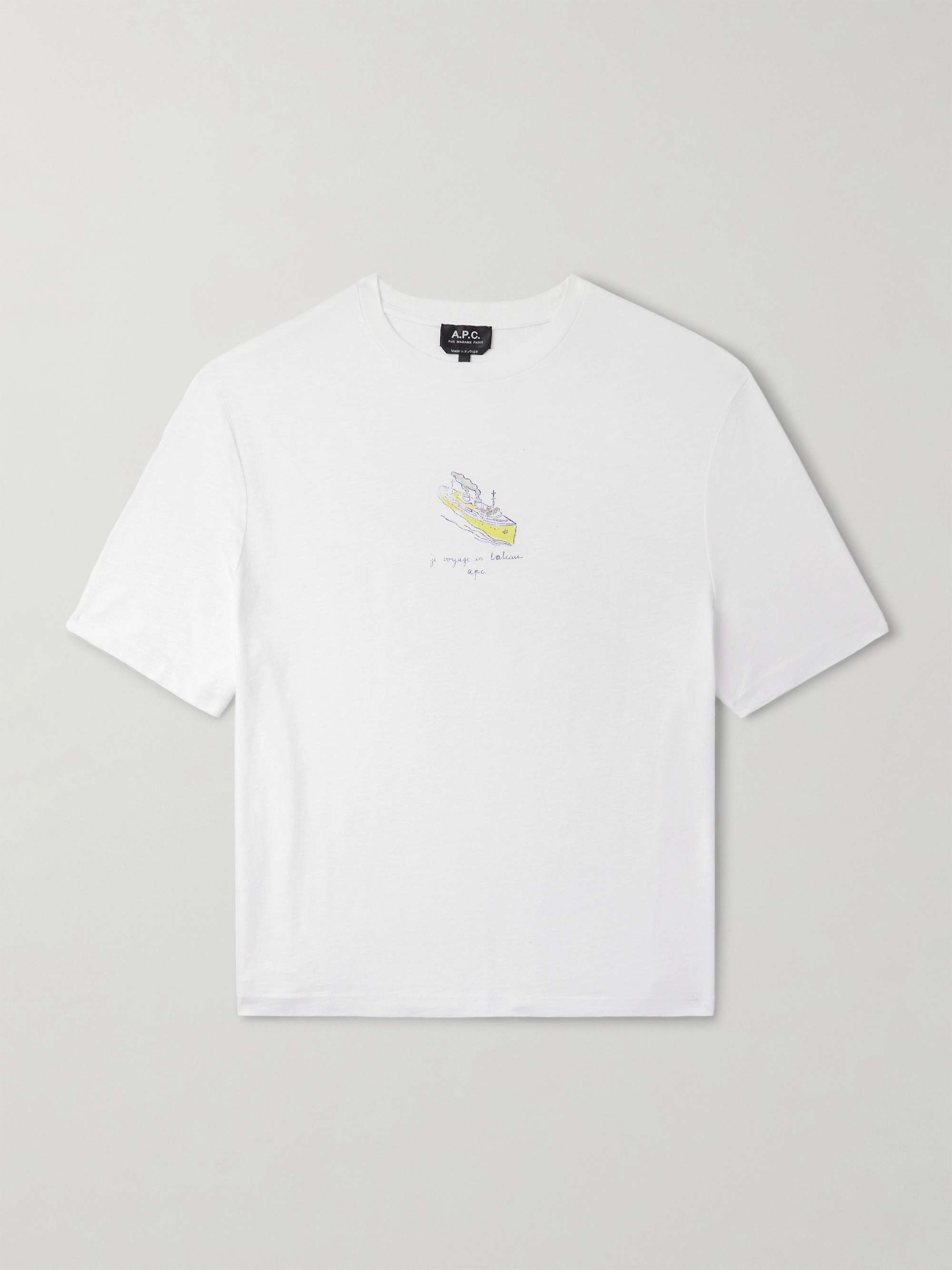 Jack Printed Organic Cotton-Jersey T-Shirt view