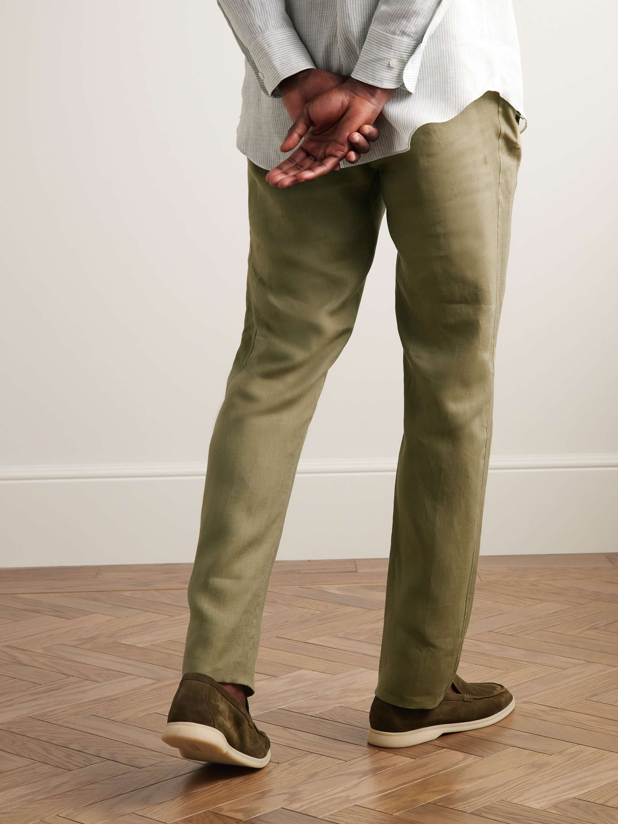 Gadd Straight-Leg Linen Trousers view