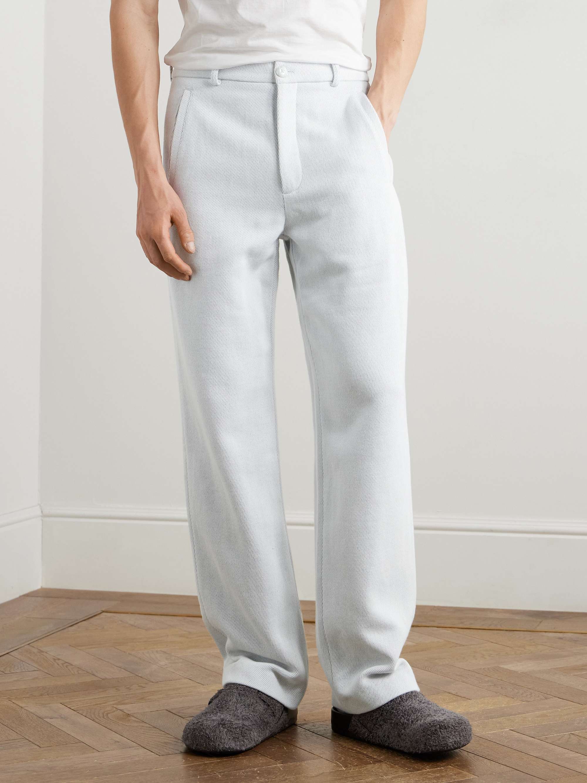 Explorer Straight-Leg Cashmere and Cotton-Blend Twill Trousers view