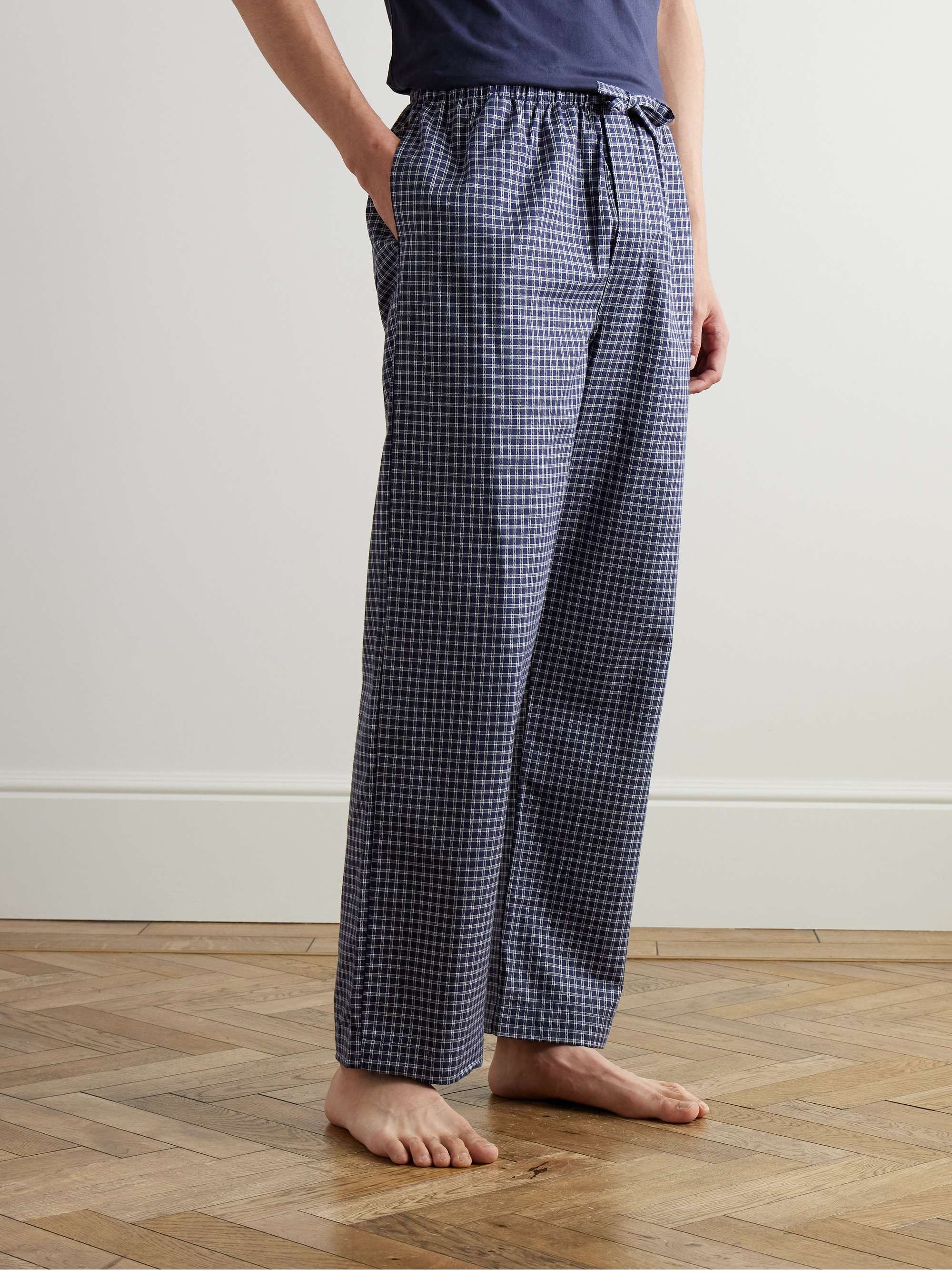 Braemar Checked Cotton-Flannel Pyjama Trousers view