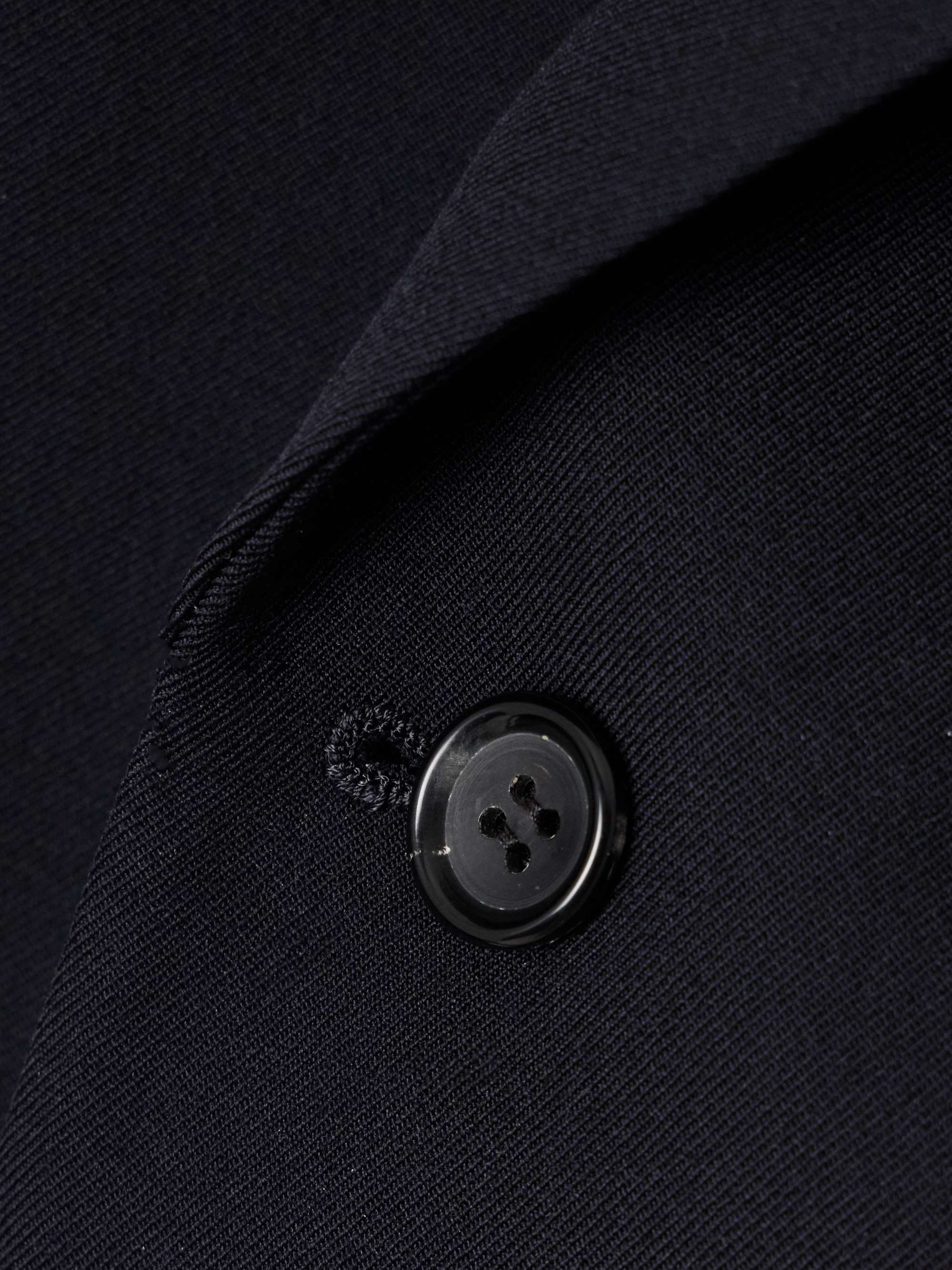 Layered cutout wool-twill blazer view