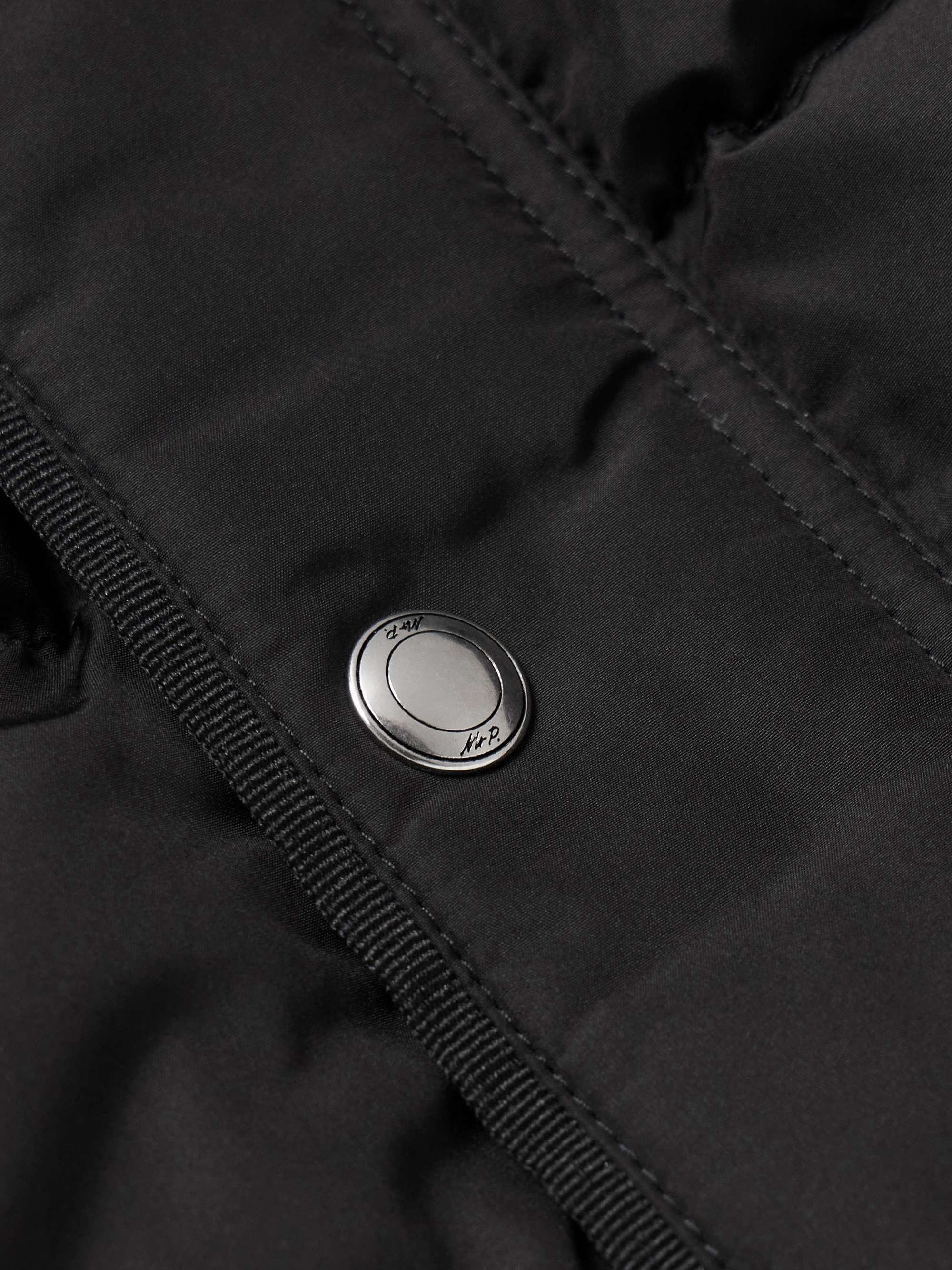 Padded Recycled-Shell Hooded Down Jacket view