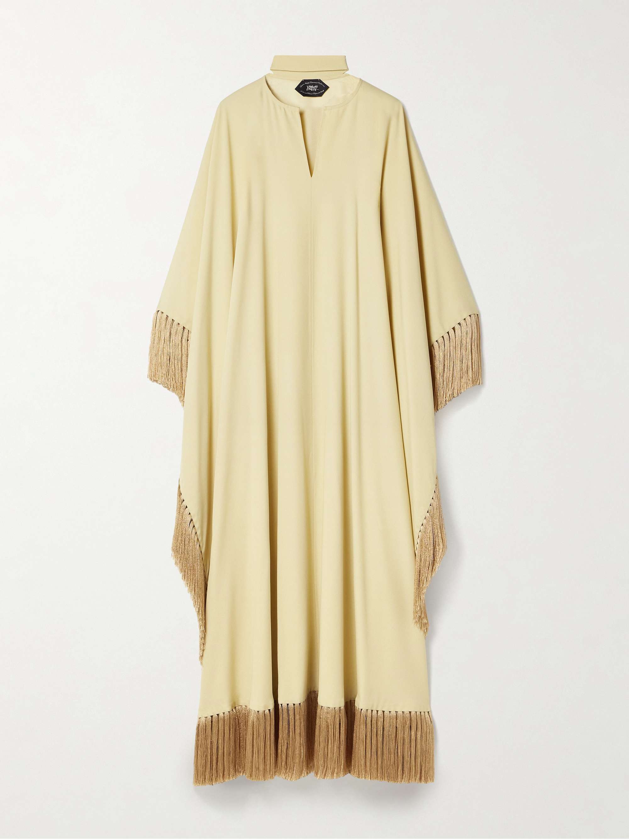 Mrs Ross fringed crepe kaftan view