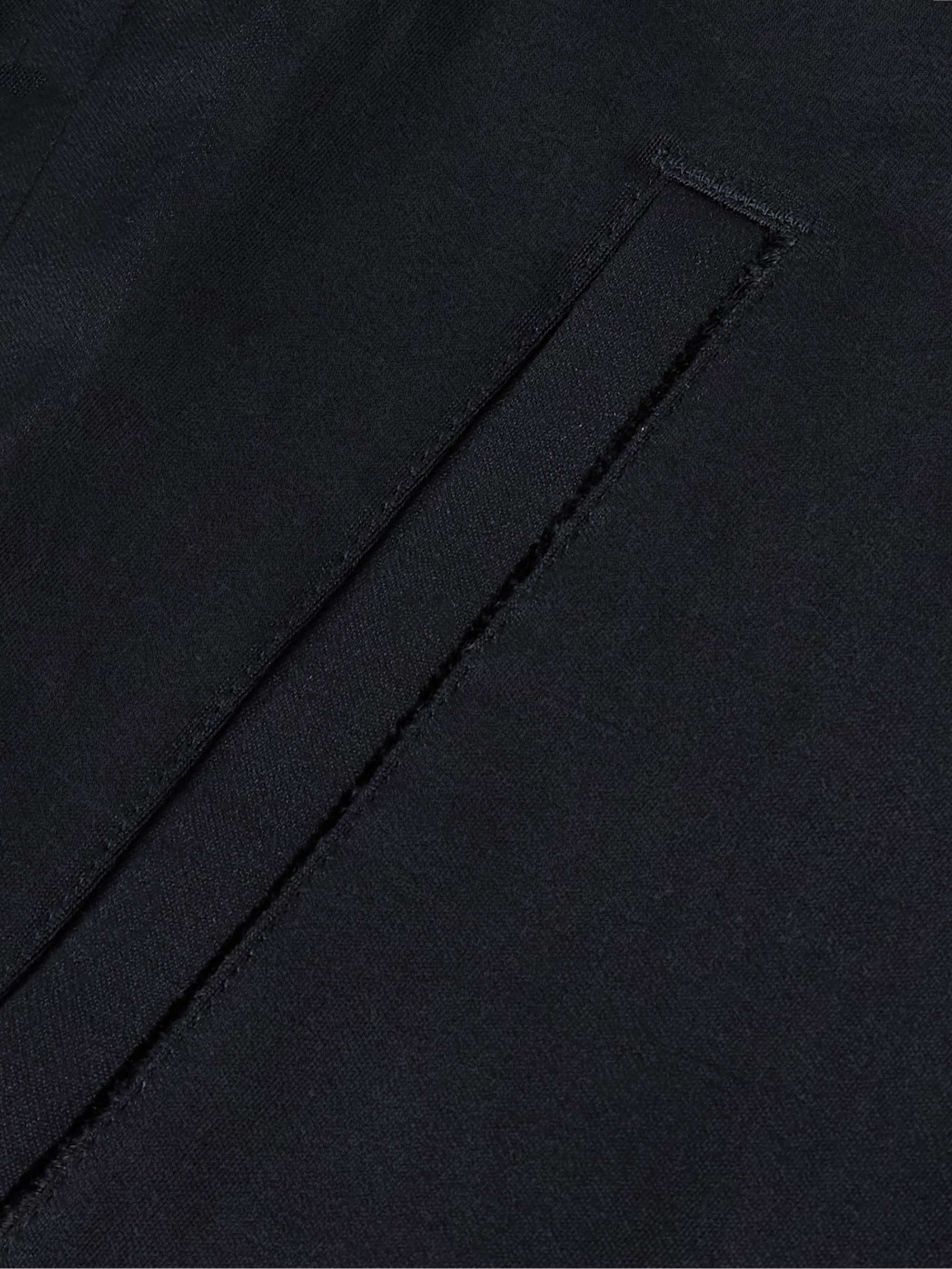 Mayfield Velour-Trimmed Wool and Linen-Blend Bomber Jacket view