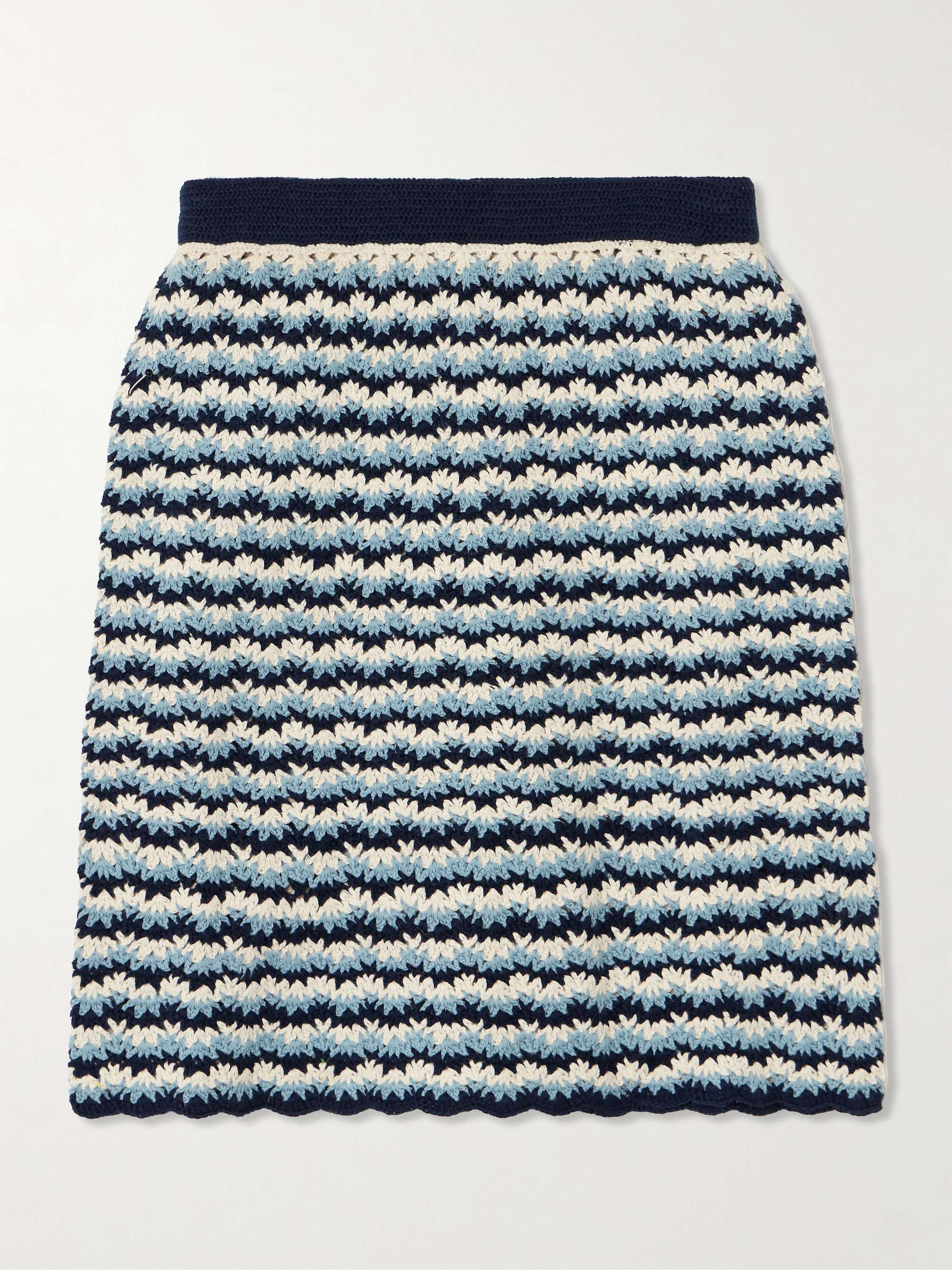 Naplo crocheted cotton mini skirt view