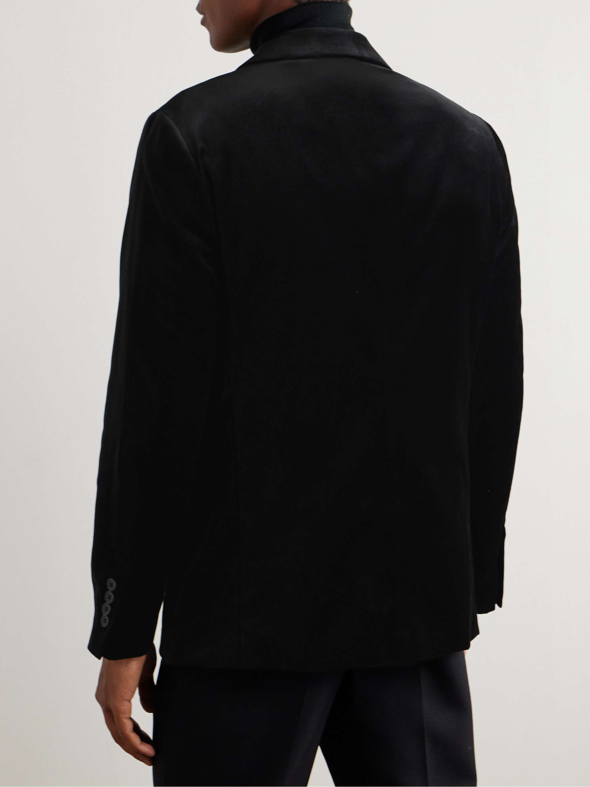 Cotton-Velvet Blazer view