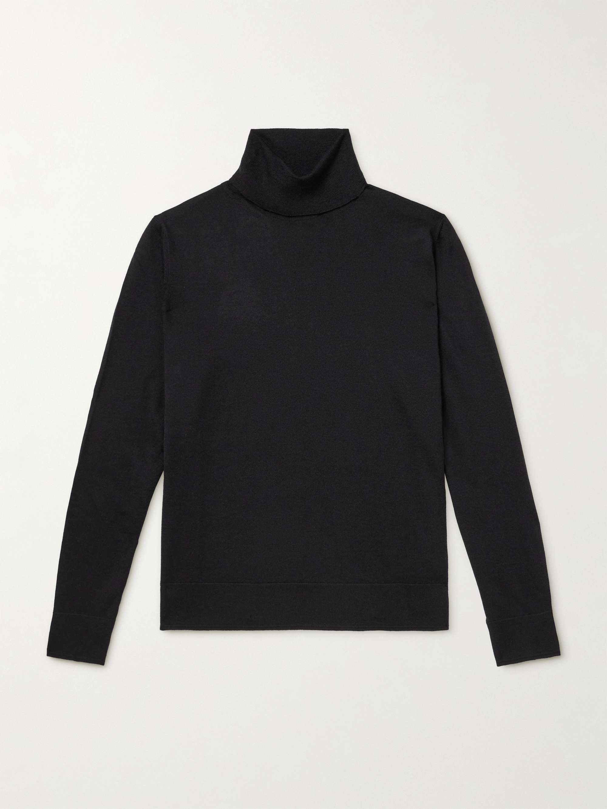 Cashmere, Wool and Silk-Blend Rollneck Sweater view