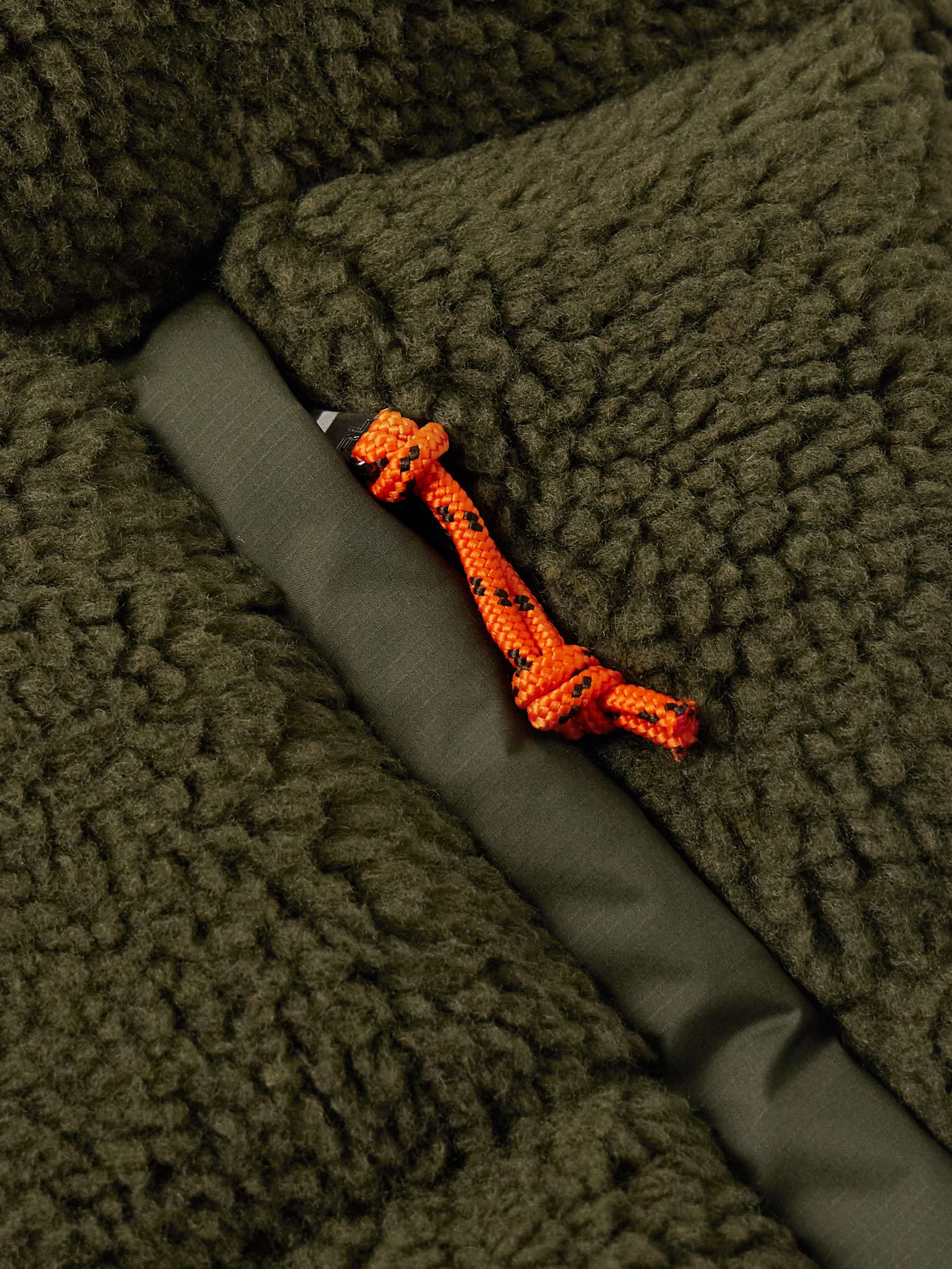 The Gorham Quilted Fleece and Recycled-Ripstop Hooded Down Jacket view
