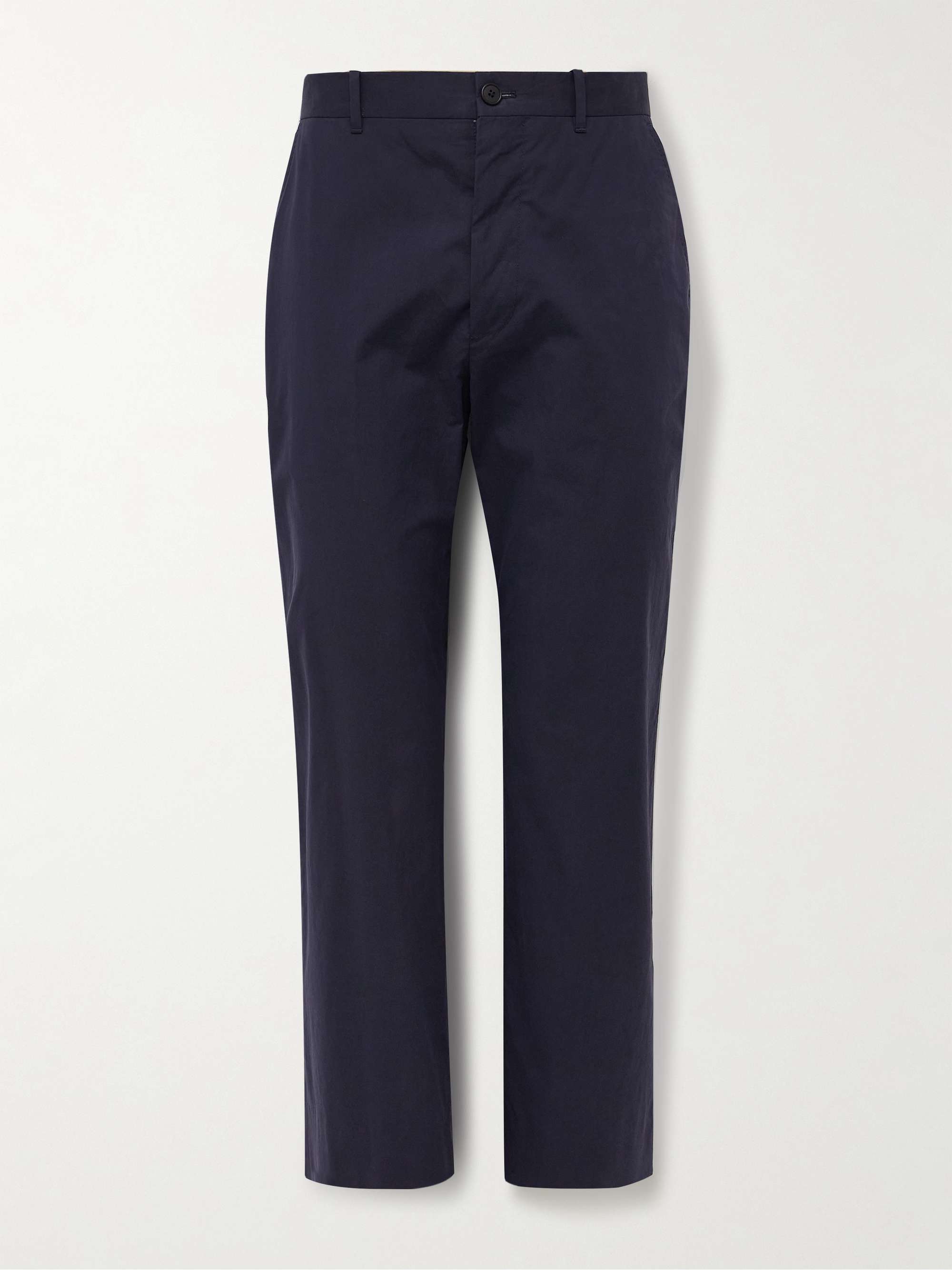 Lerio Straight-Leg Cotton-Poplin Suit Trousers view