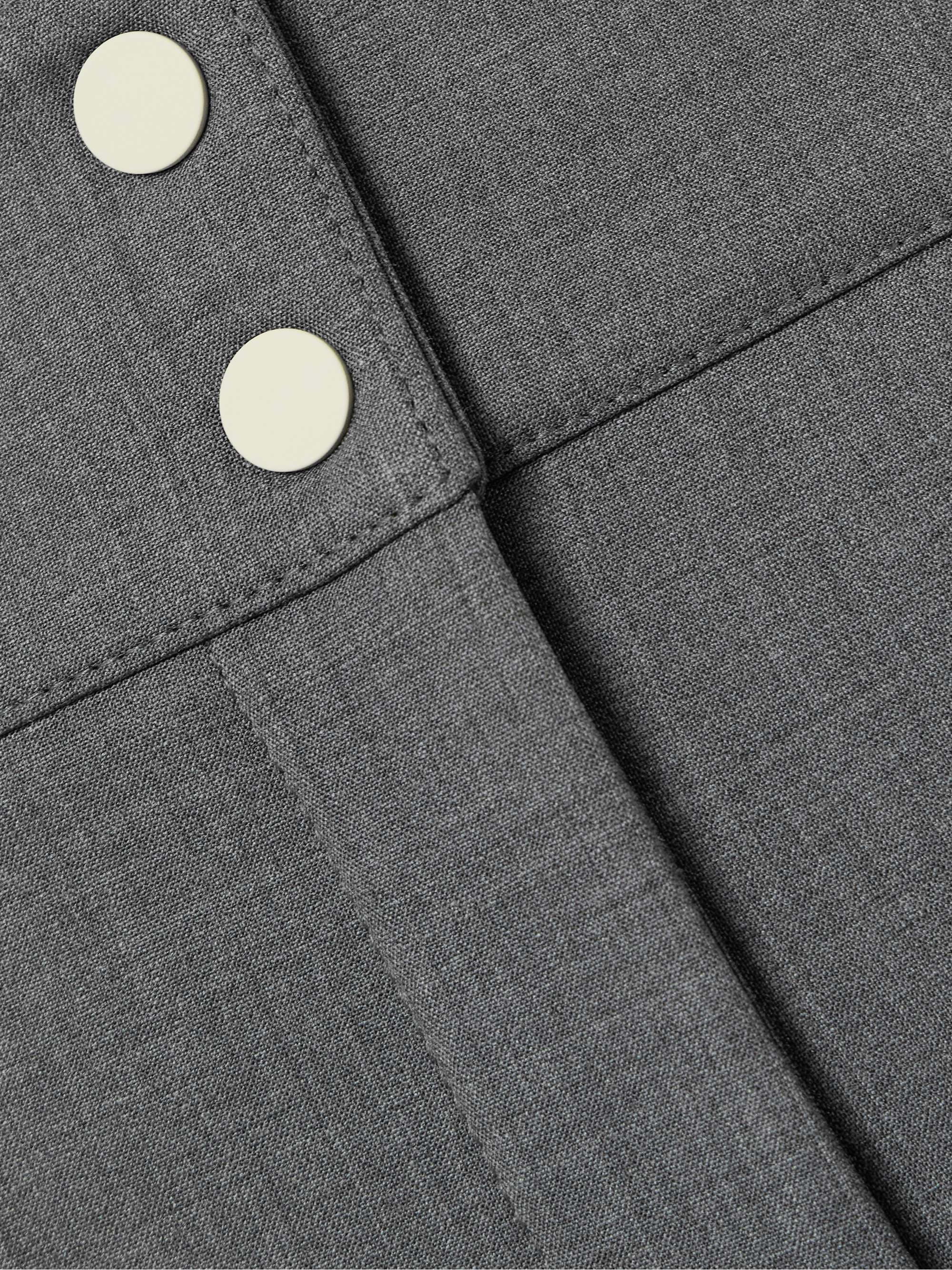 Wool-blend flared ski pants view