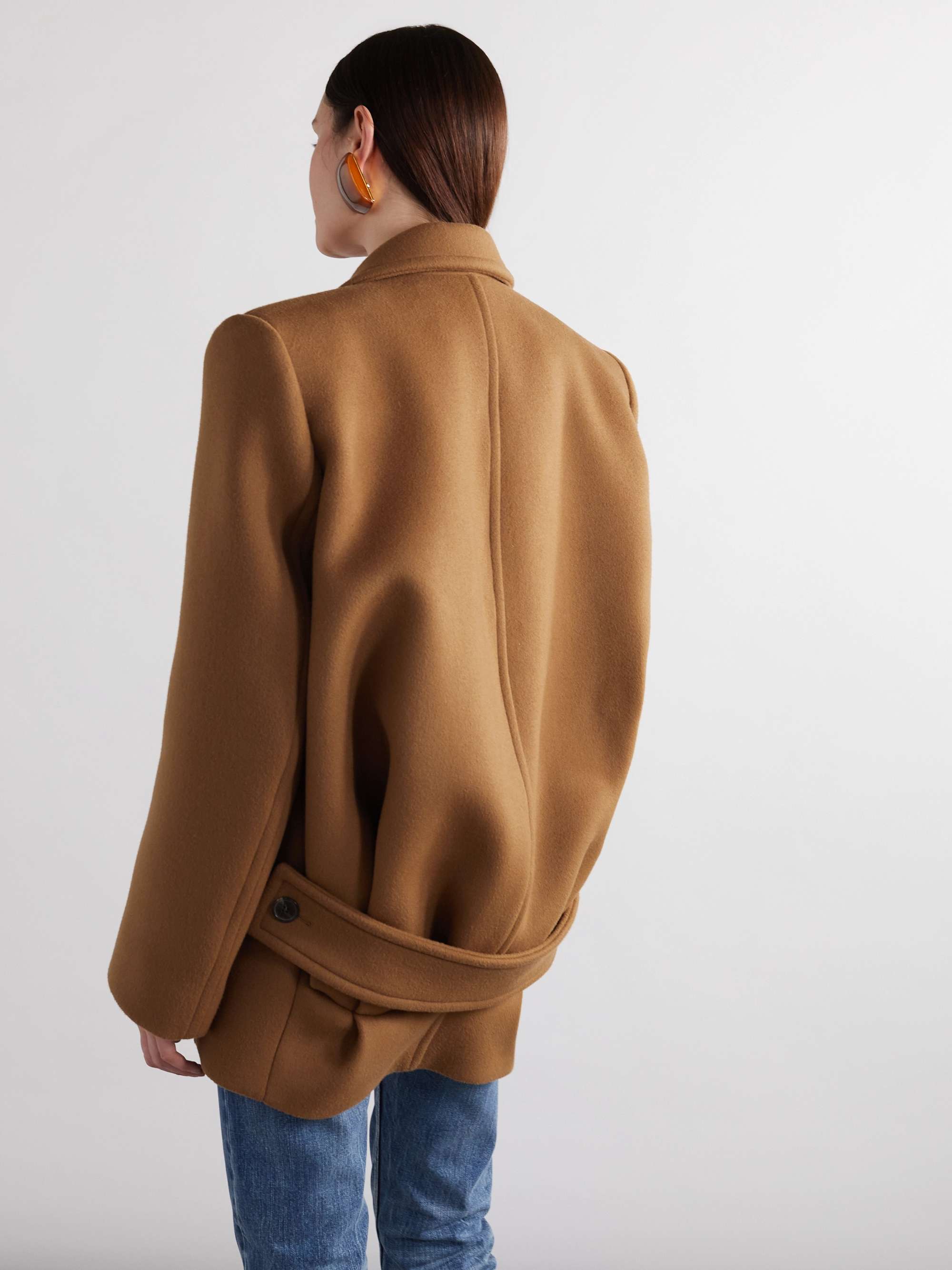 Oversized wool coat view