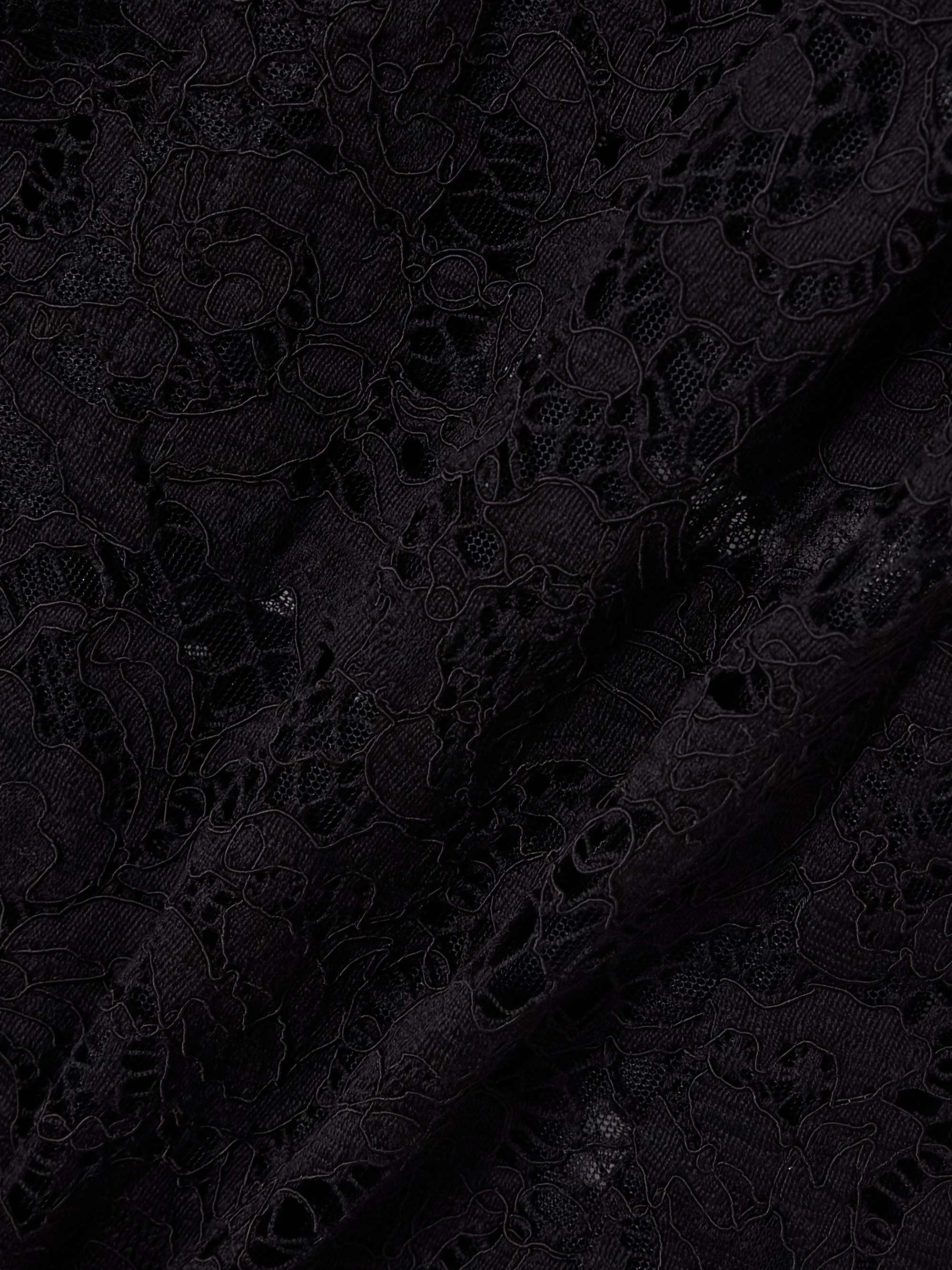 Cotton-blend lace bustier mini dress view