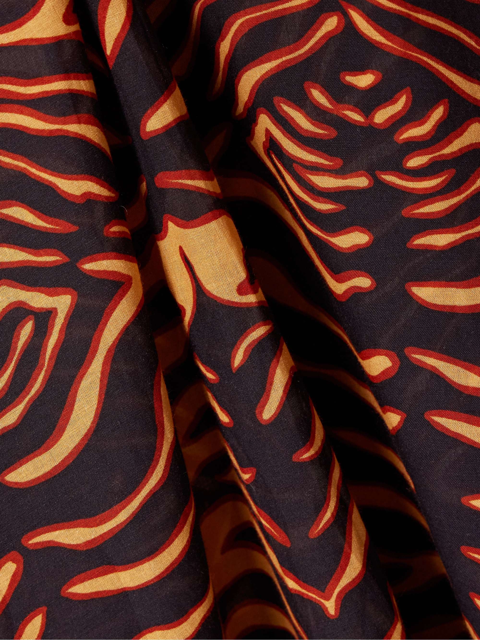 Estelle tiger-print cotton-blend voile kaftan view
