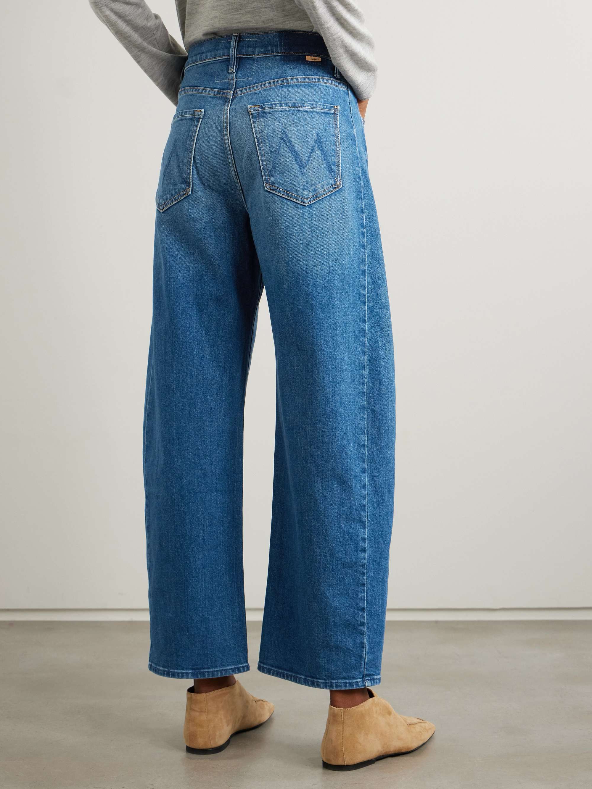 The Full-Pipe Flood high-rise barrel-leg jeans view
