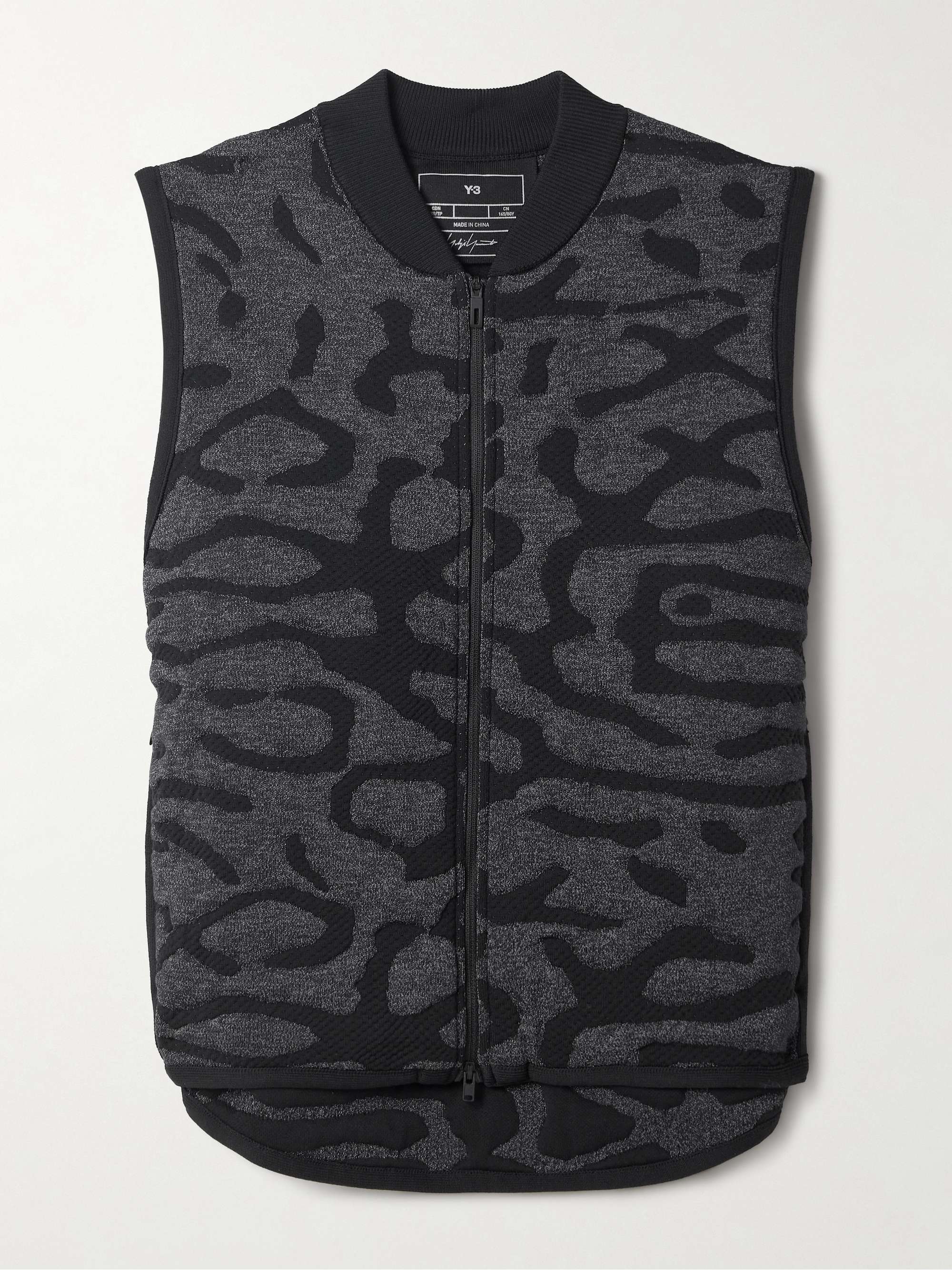 + Y-3 recycled jacquard-knit vest view