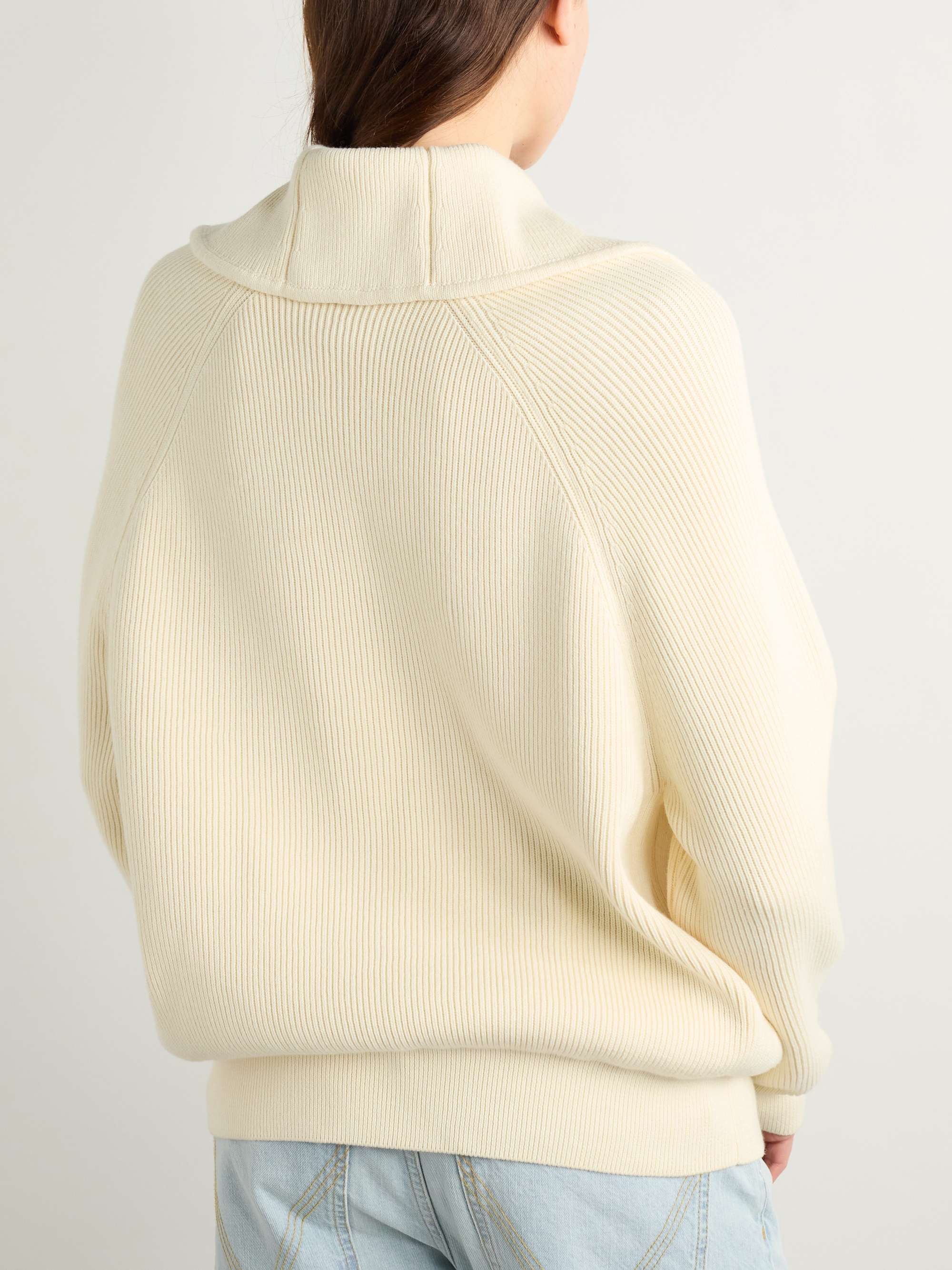 Ribbed cotton cardigan view