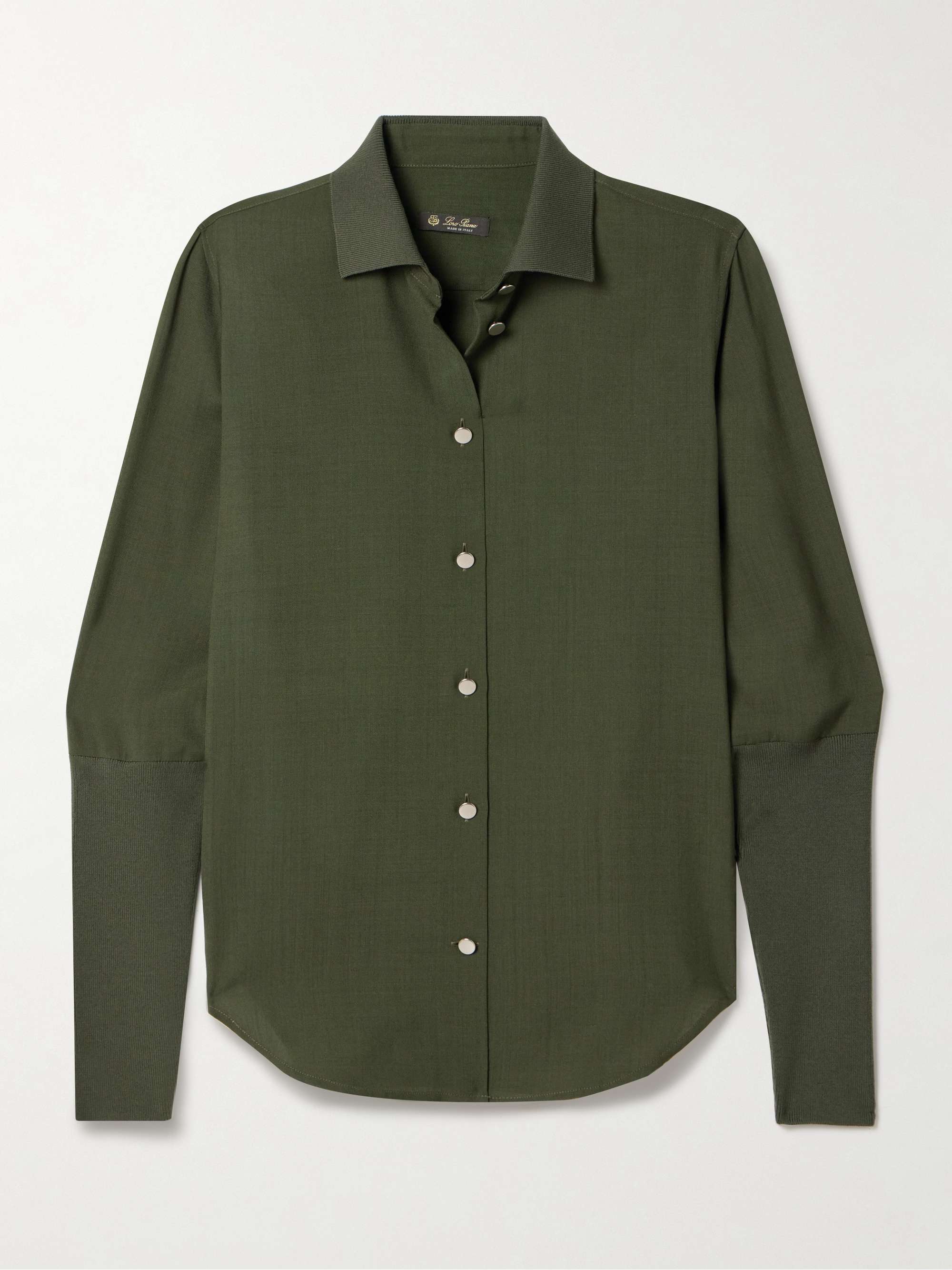 Leela wool shirt view