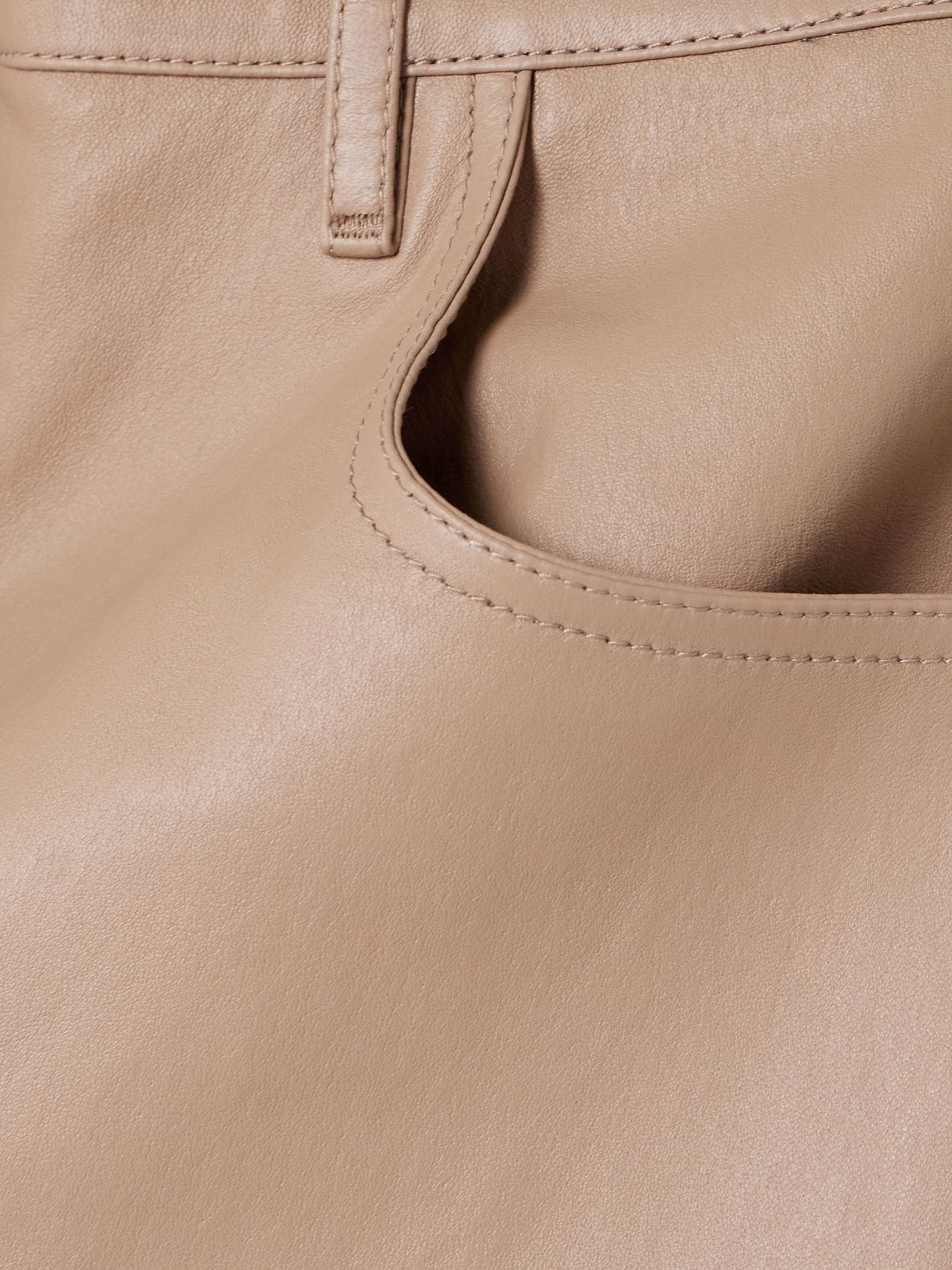 Duke cropped leather straight-leg pants view
