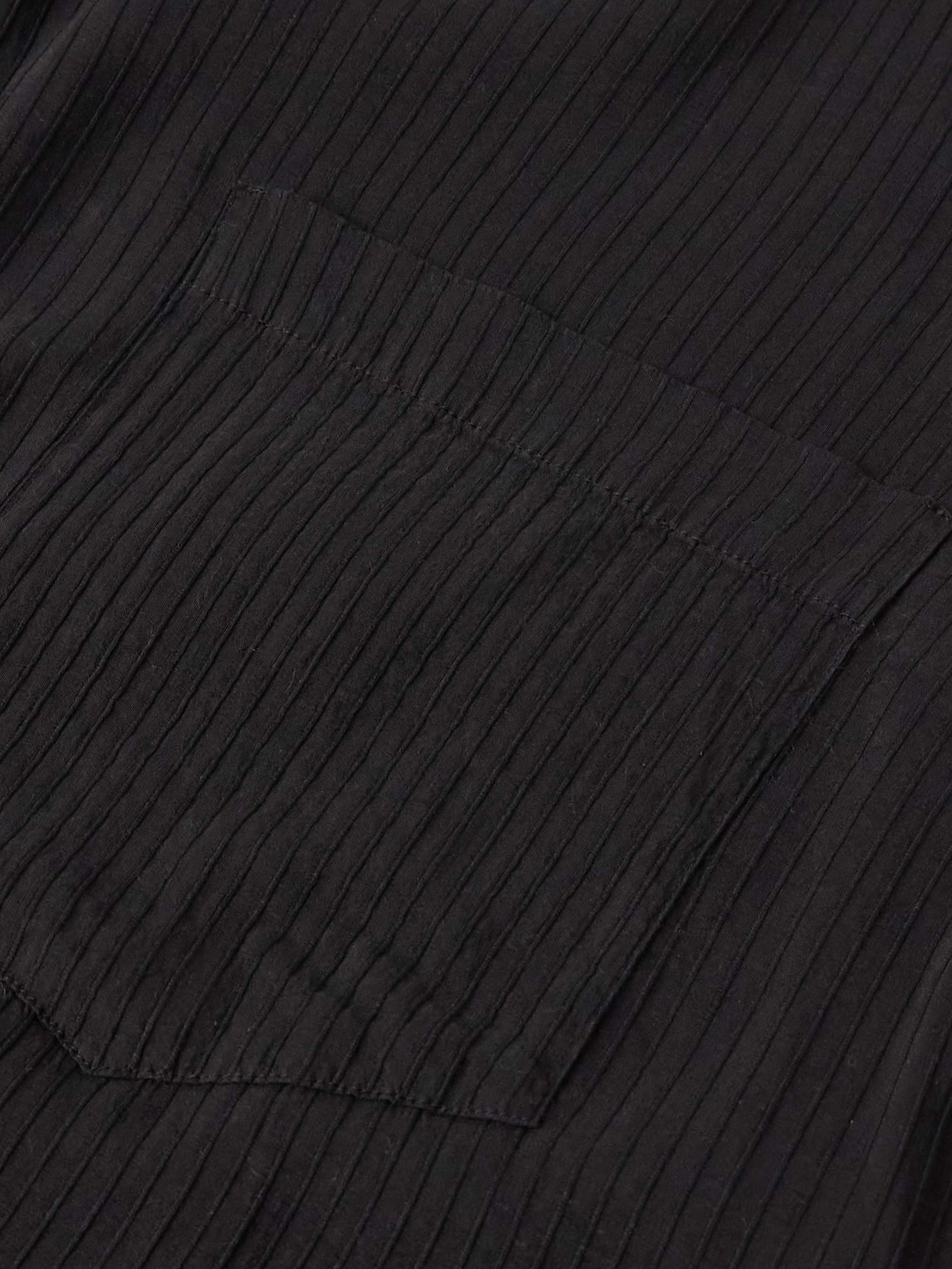 Bagolo Grao Camp-Collar Ribbed Woven Shirt view