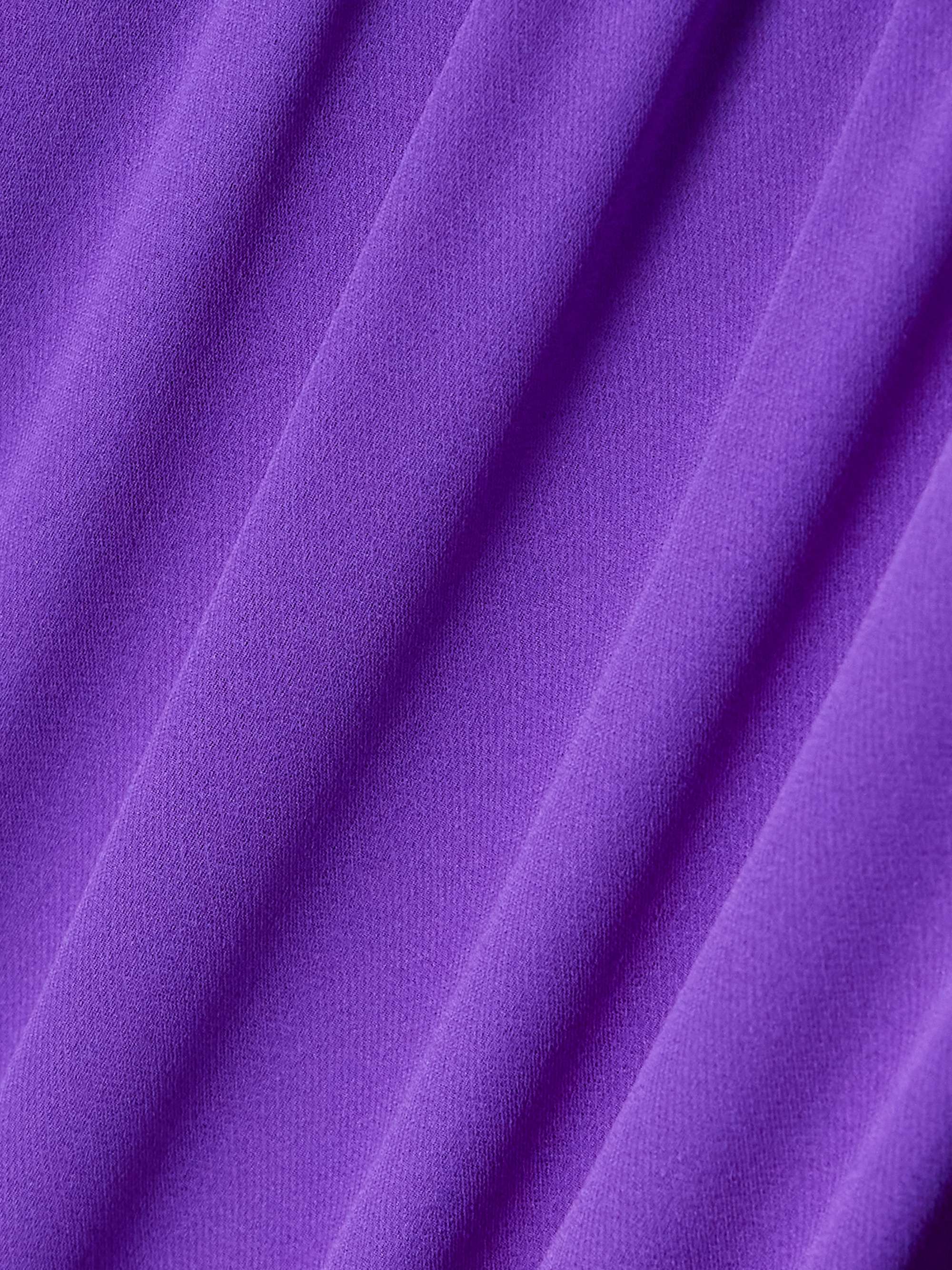 Gathered pleated silk-georgette gown view
