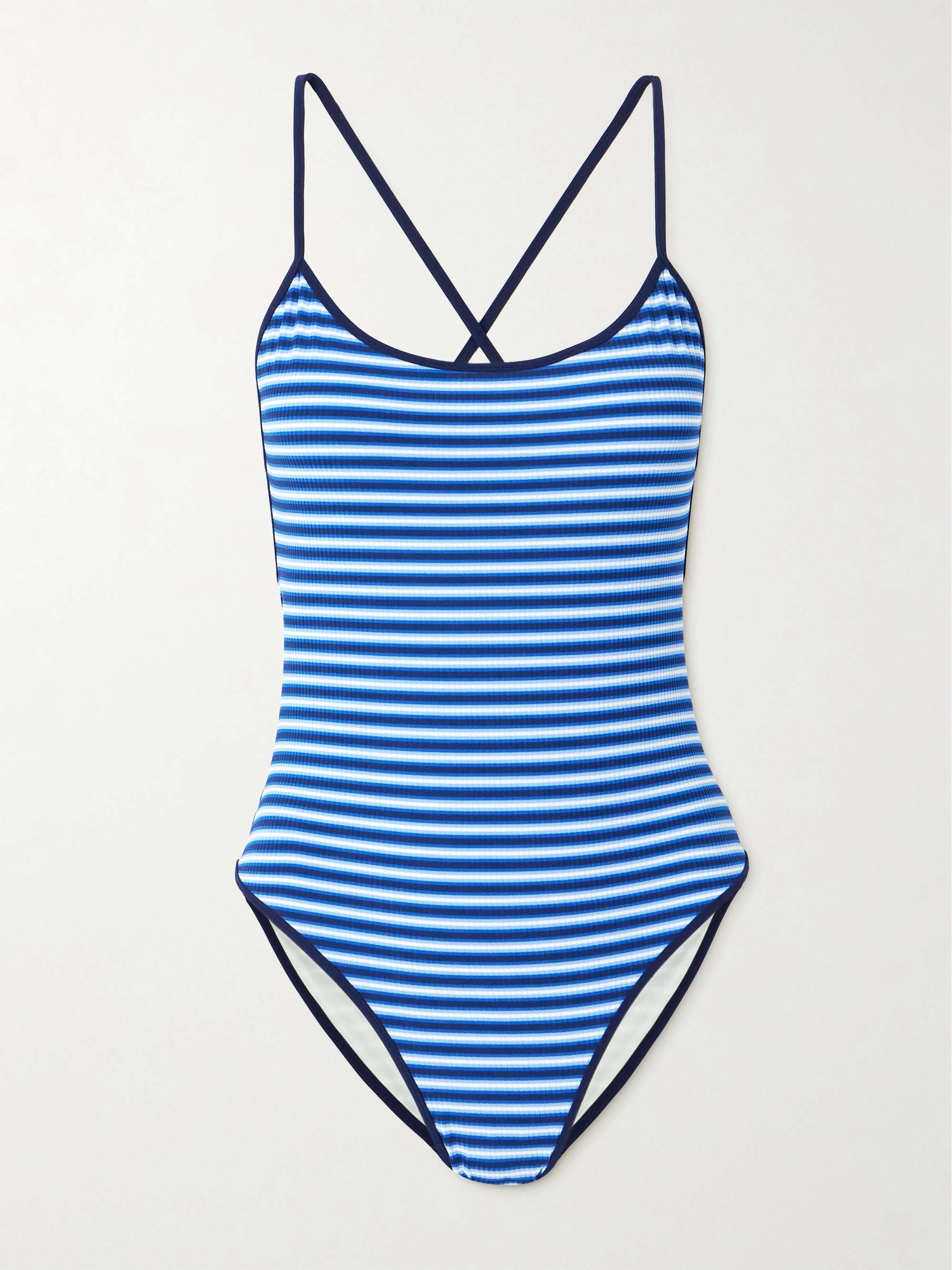 Uno striped swimsuit view