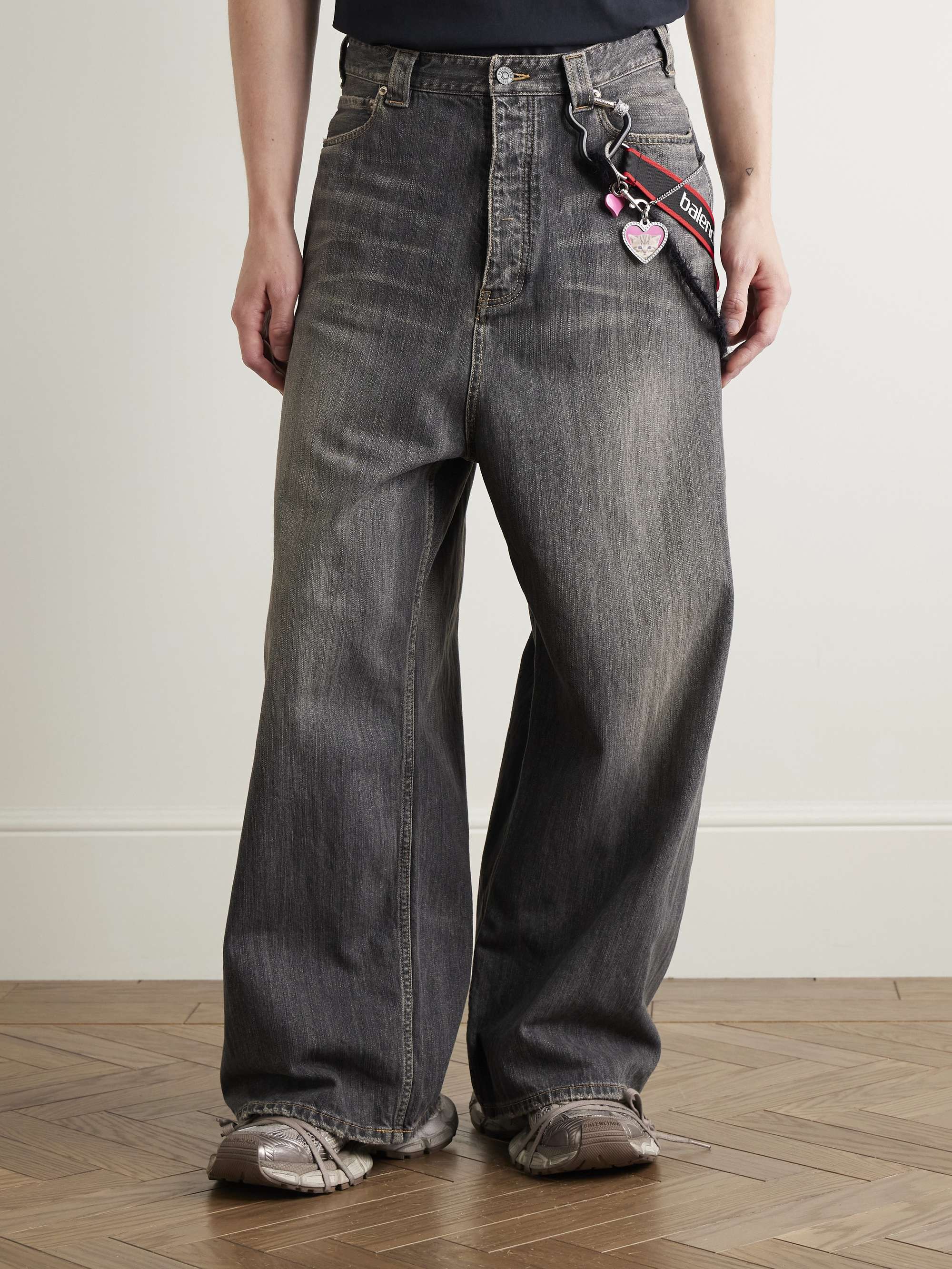 Wide-Leg Embellished Jeans view