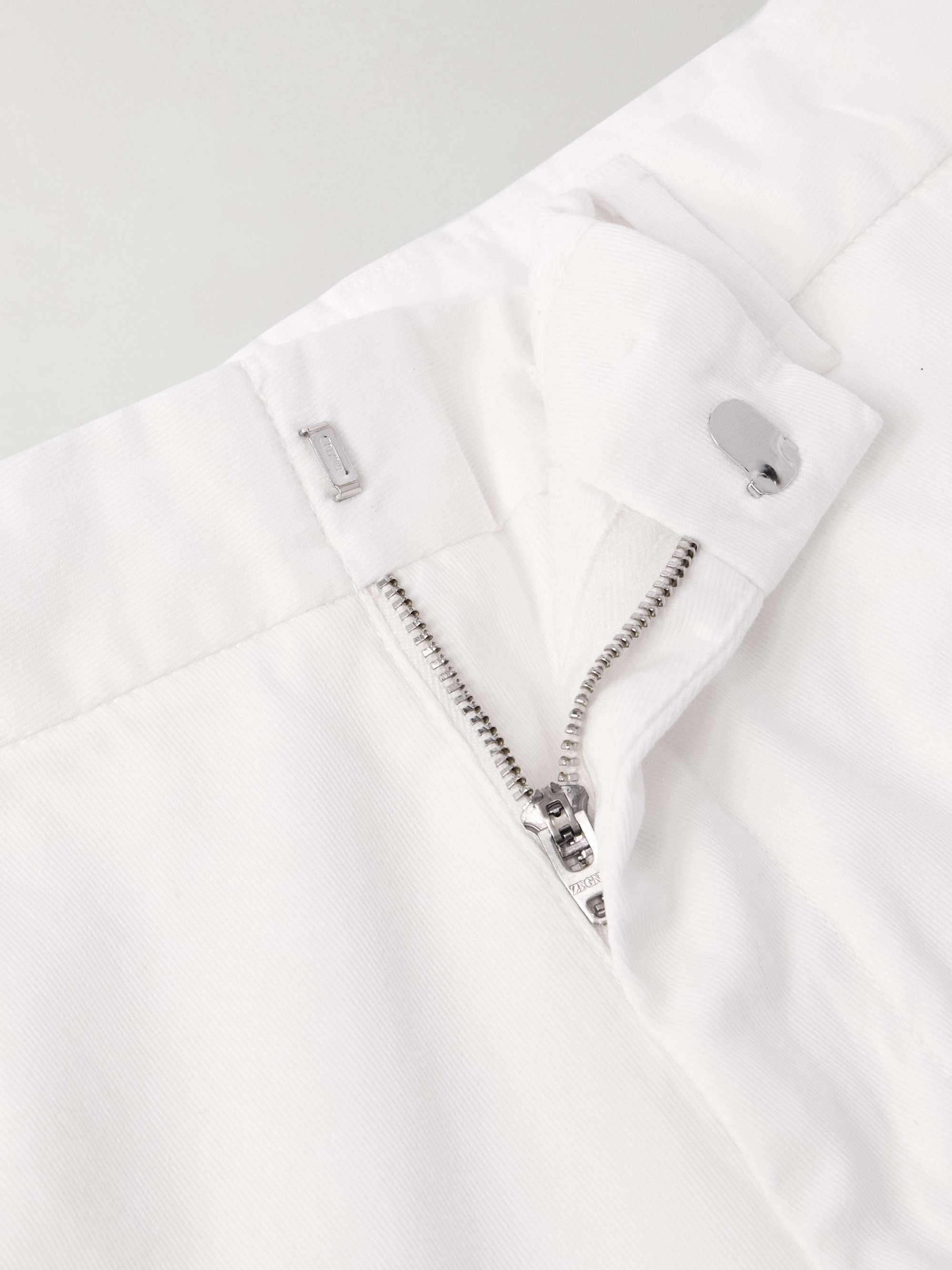 Straight-Leg Garment-Dyed Stretch-Cotton Twill Chinos view