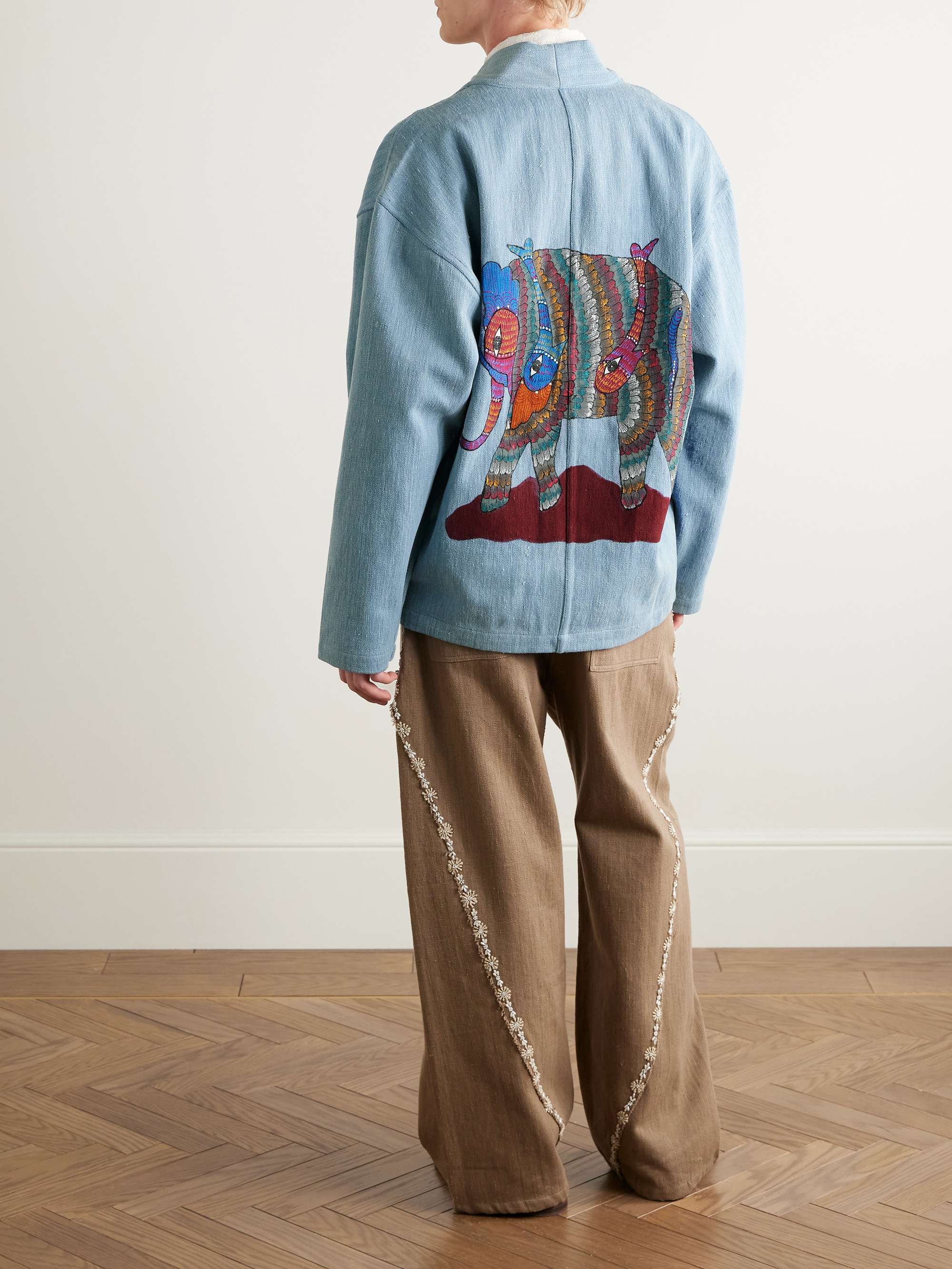 Osaka Printed Denim Jacket view