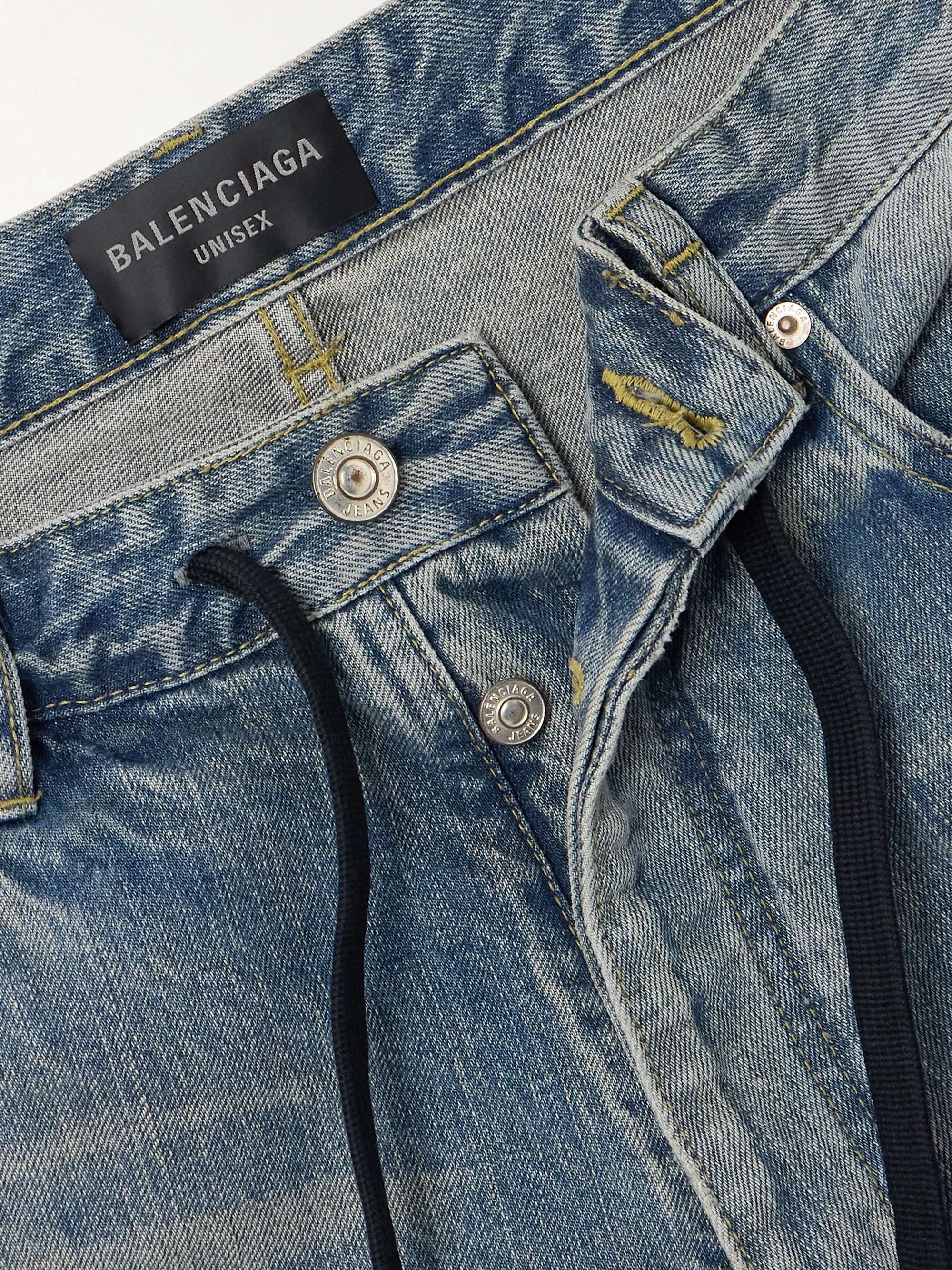 Distressed jeans view