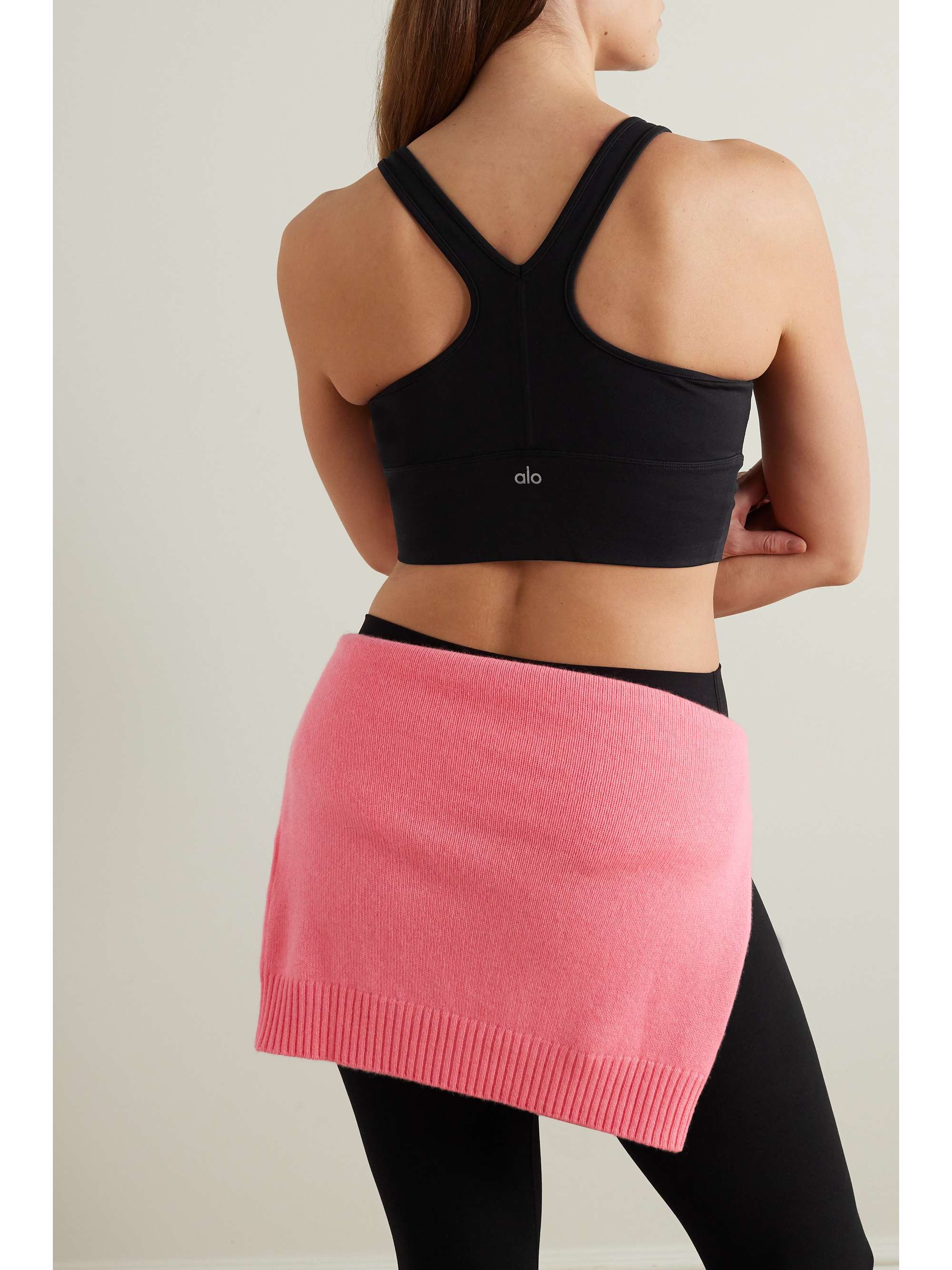 Wild Thing ruched Airbrush sports bra view
