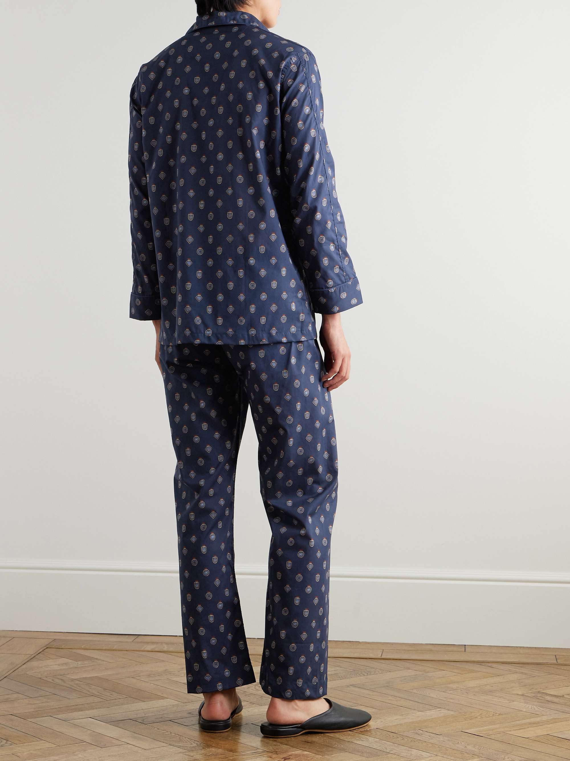 Ledbury Printed Cotton-Poplin Pyjama Set view