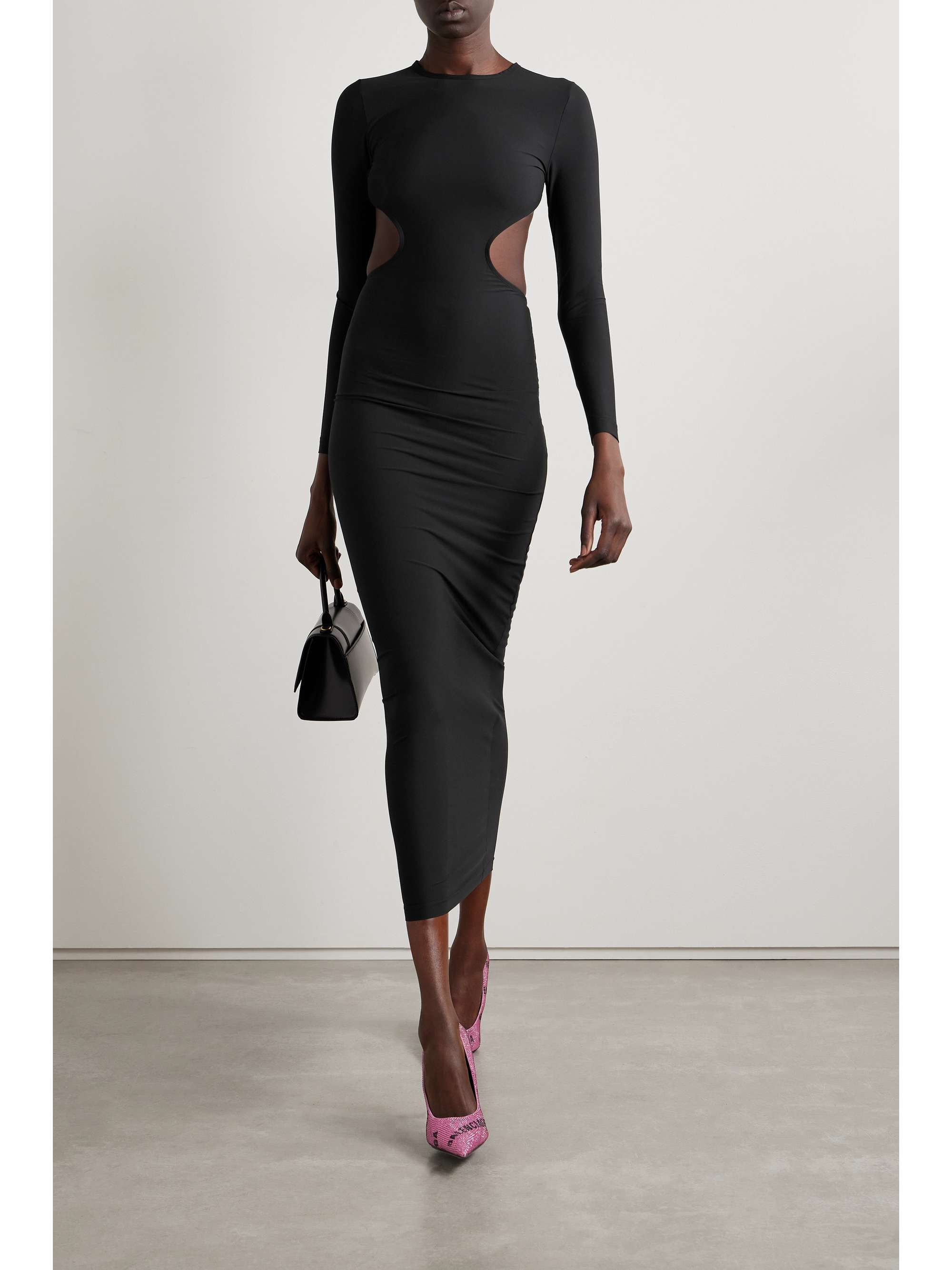 Cutout stretch-jersey maxi dress view