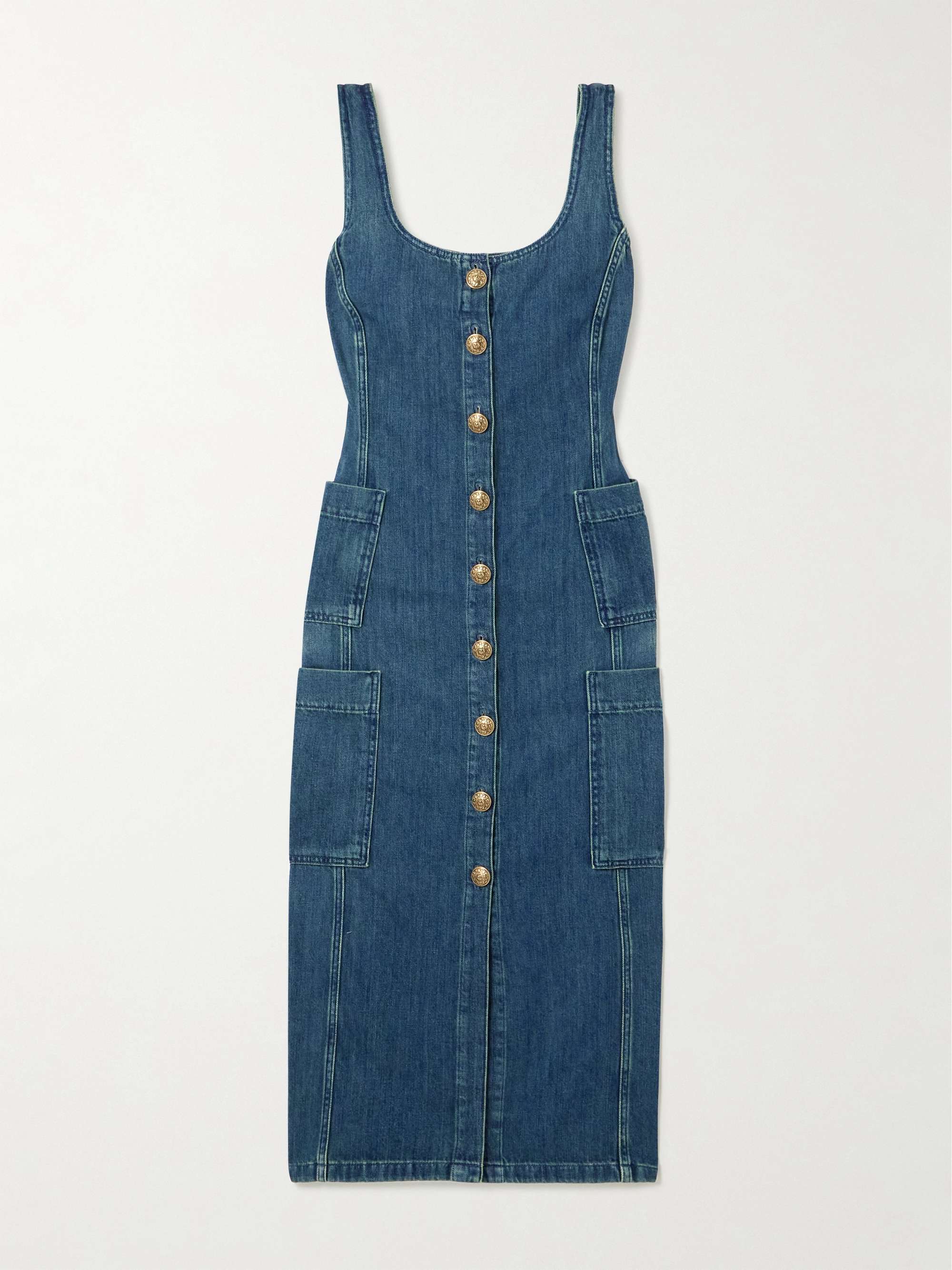 Journey denim midi dress view
